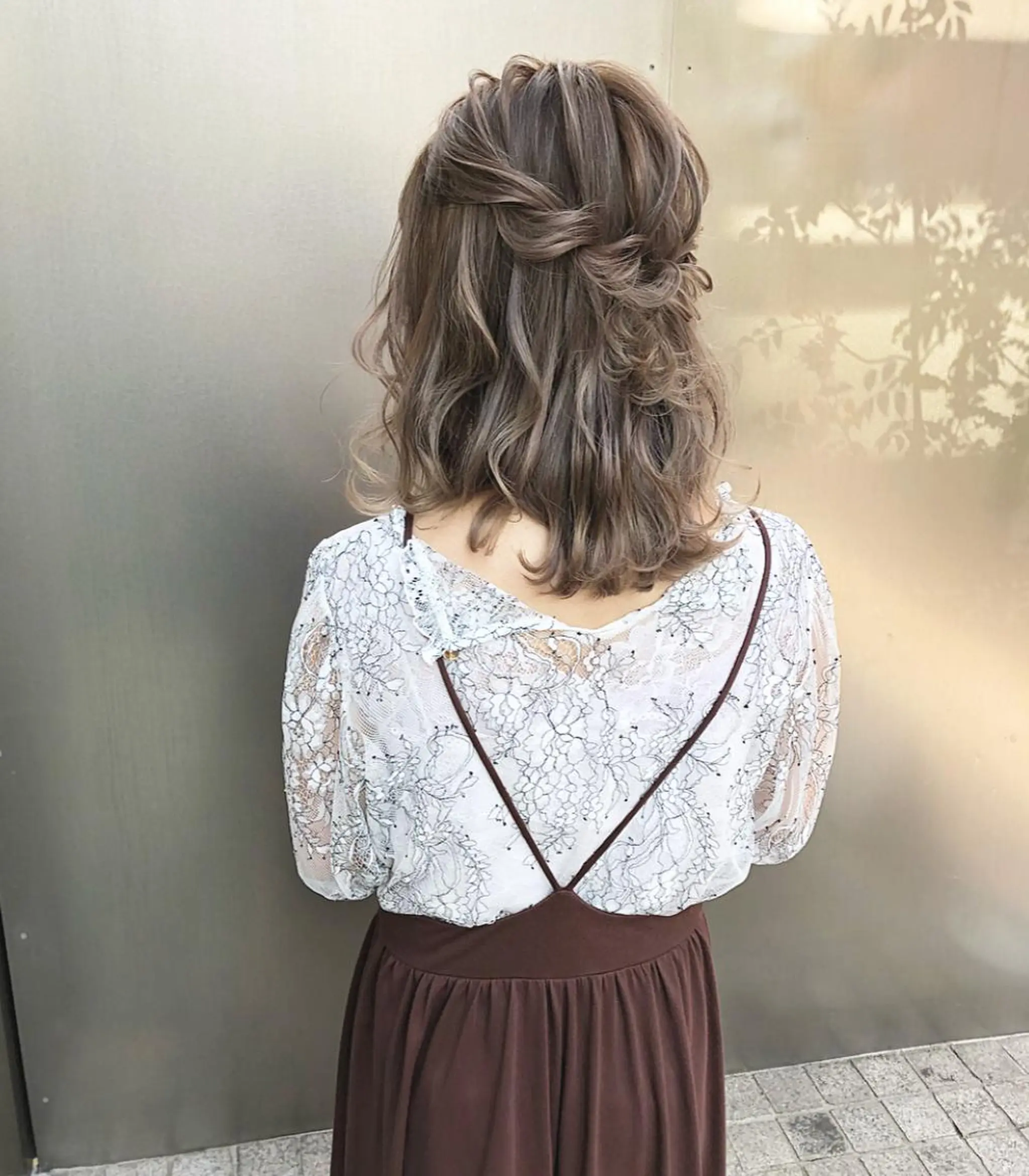 ミディアム カラー ヘアアレンジ ベージュカラー ショコラベージュ autre所属・大久保 ひでなりのヘアスタイル