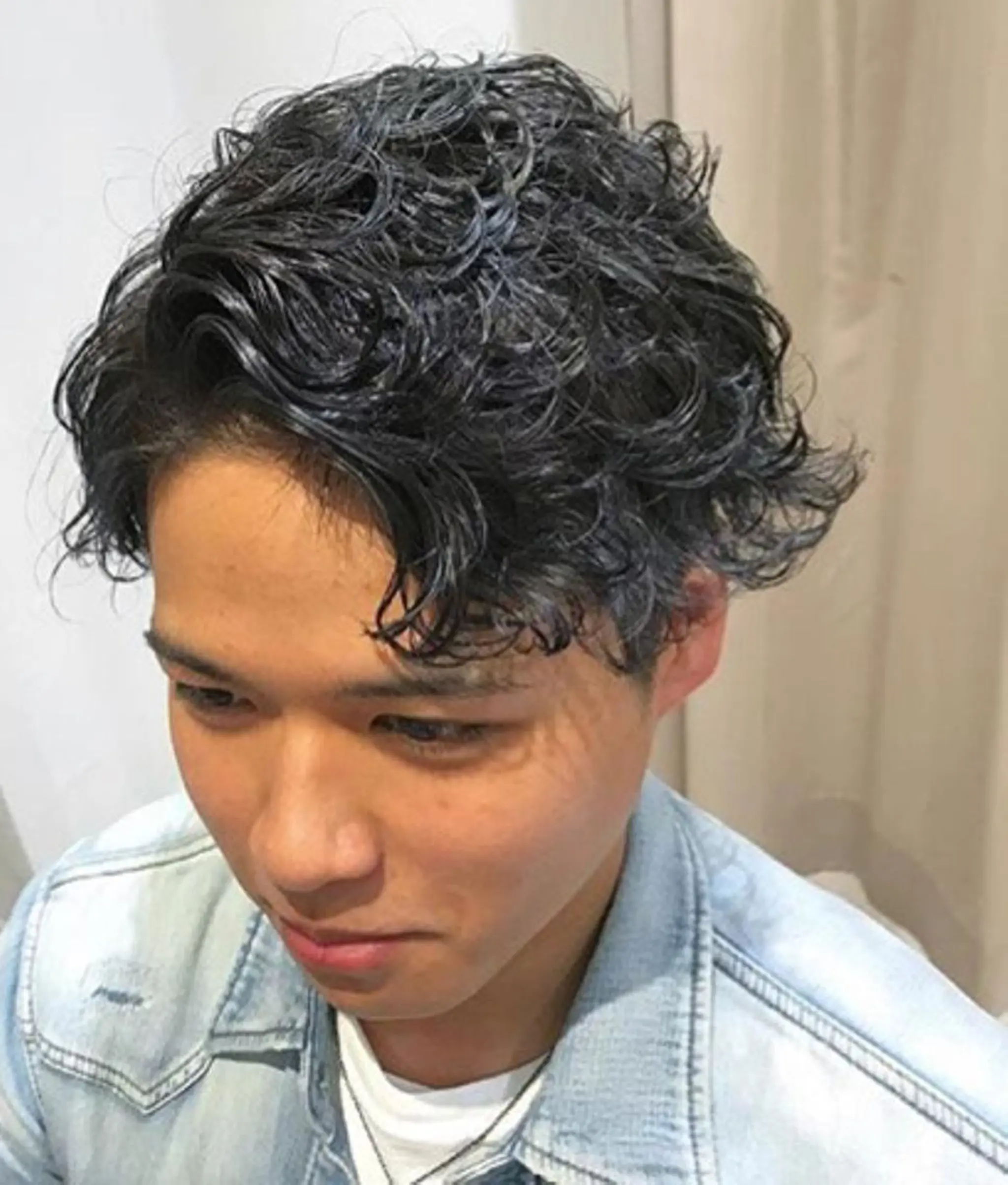 ショート パーマ メンズ カット パーマ Ash 中岡ゆうたのヘアスタイル