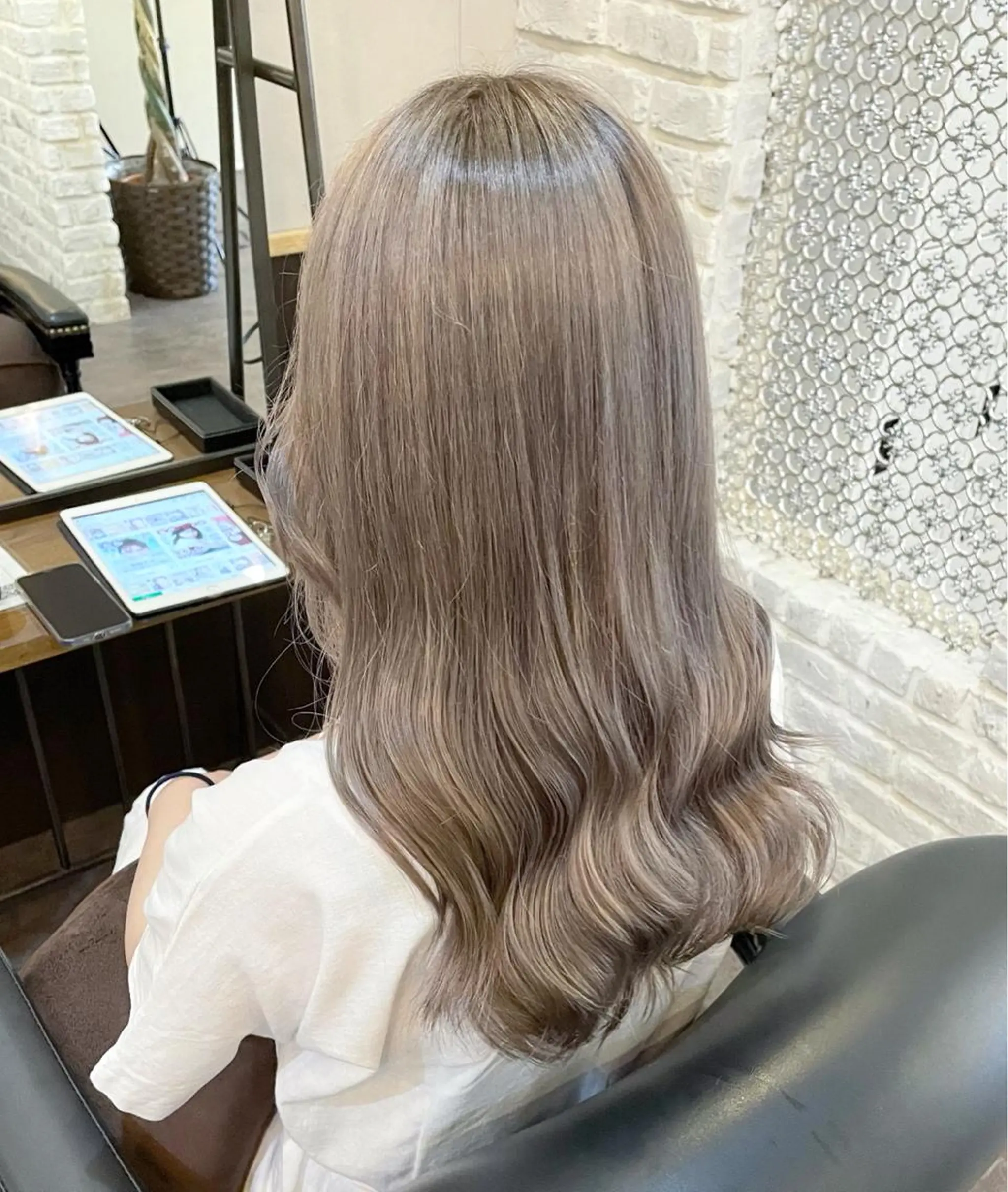 ロング ヘアカラー トリートメント 🎀韓国ヘア Riho🎀のヘアスタイル