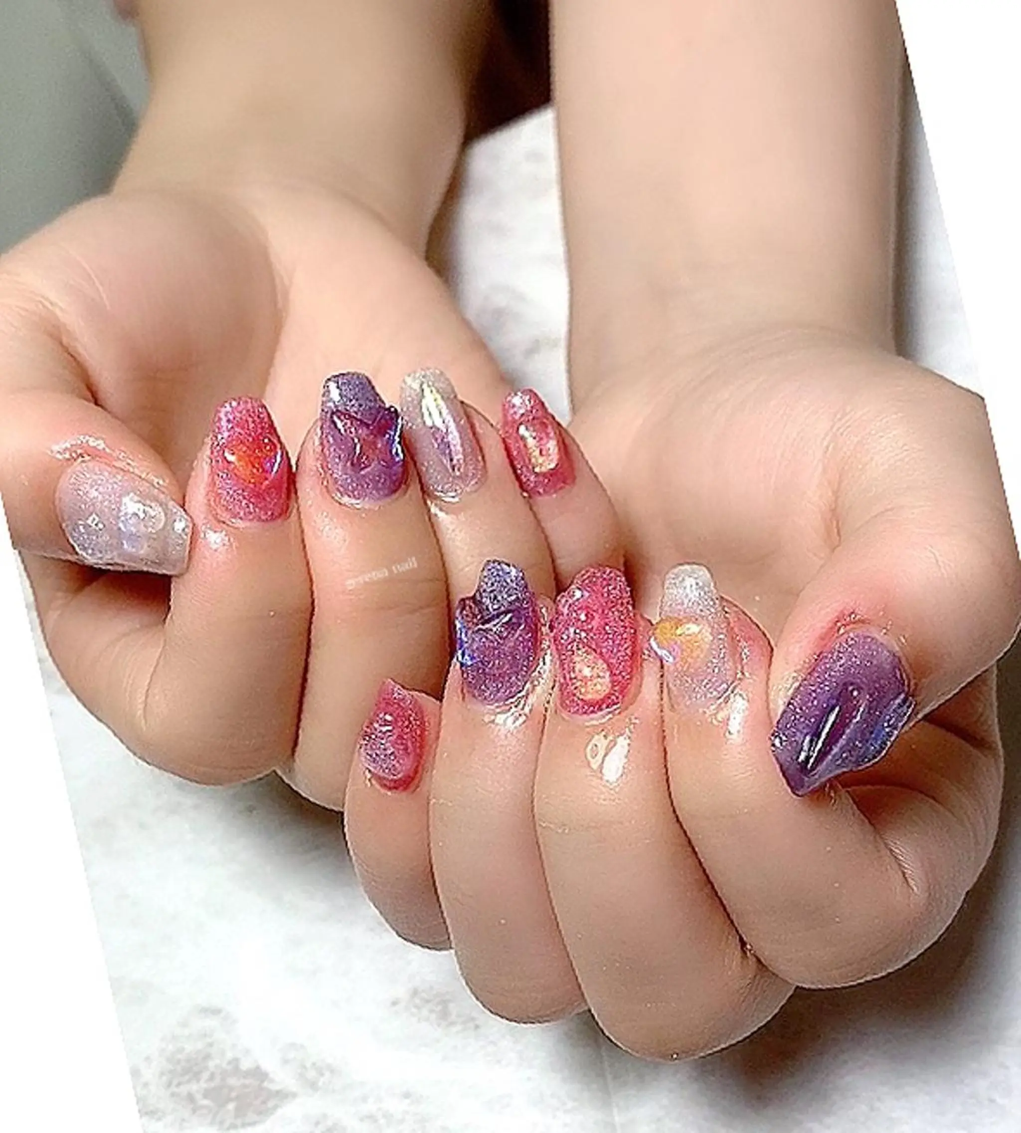 ネイル アートネイル ストーンネイル serena nailのネイルデザイン