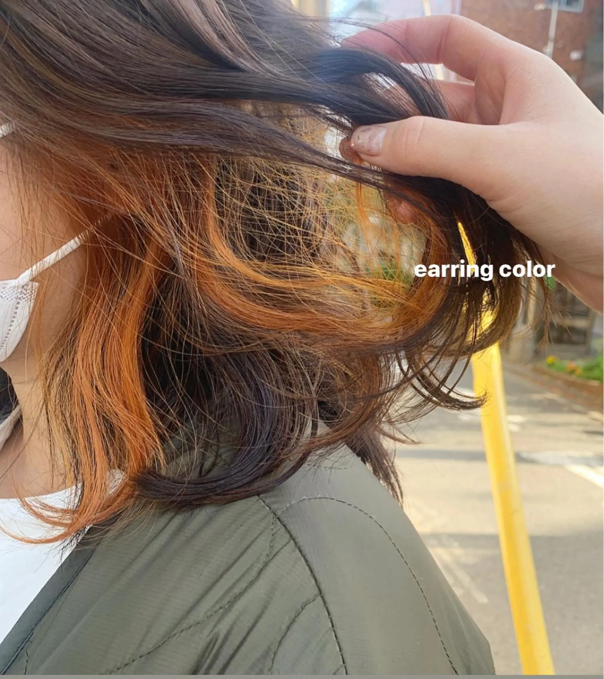 ミディアム カラー イヤリングカラー 🎀トレンドhair 🎀マリノのヘアスタイル