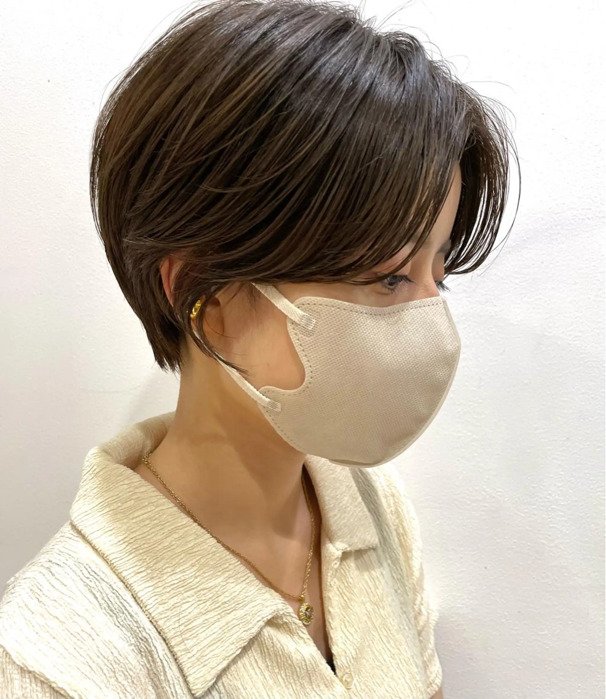 ショート カラー ハンサムショート 透明感カラー ショートヘア 🪽似合わせカラー RENA.🪽🩶のヘアスタイル