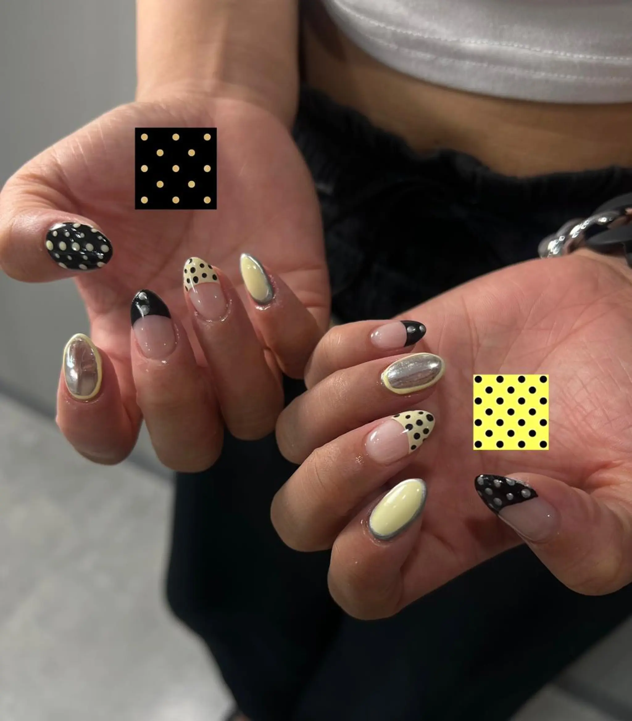 ネイル 持ち込み ストーンネイル ハンドネイル DL•BEAUTY / YUIのネイルデザイン