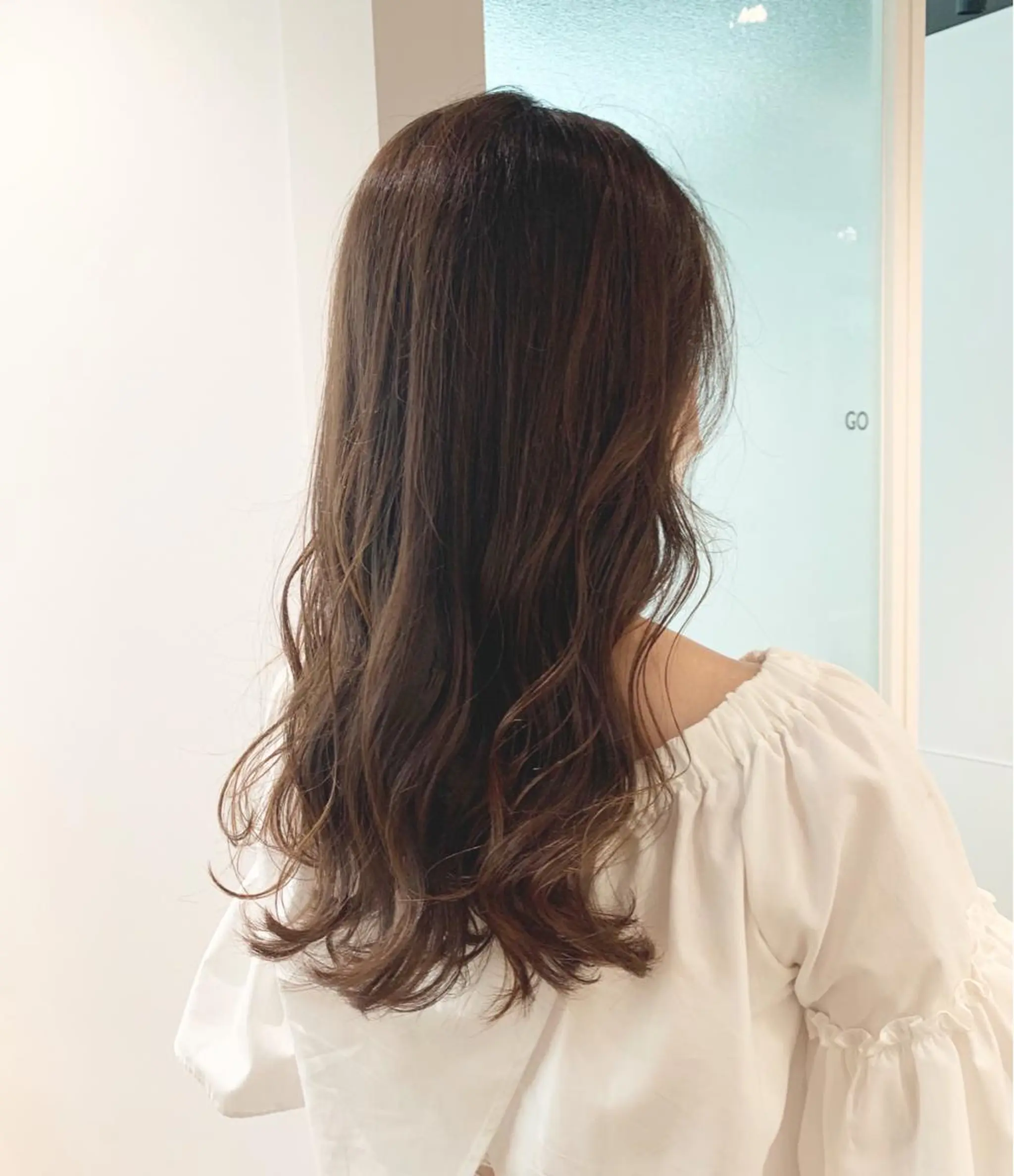 ミディアム カラー ヘアアレンジ ヘアカラー トリートメント ヘッドスパ GO TODAY SHAiRE SALON 梅田店所属・柔らかくすみカラー ボブ/ショートのヘアスタイル