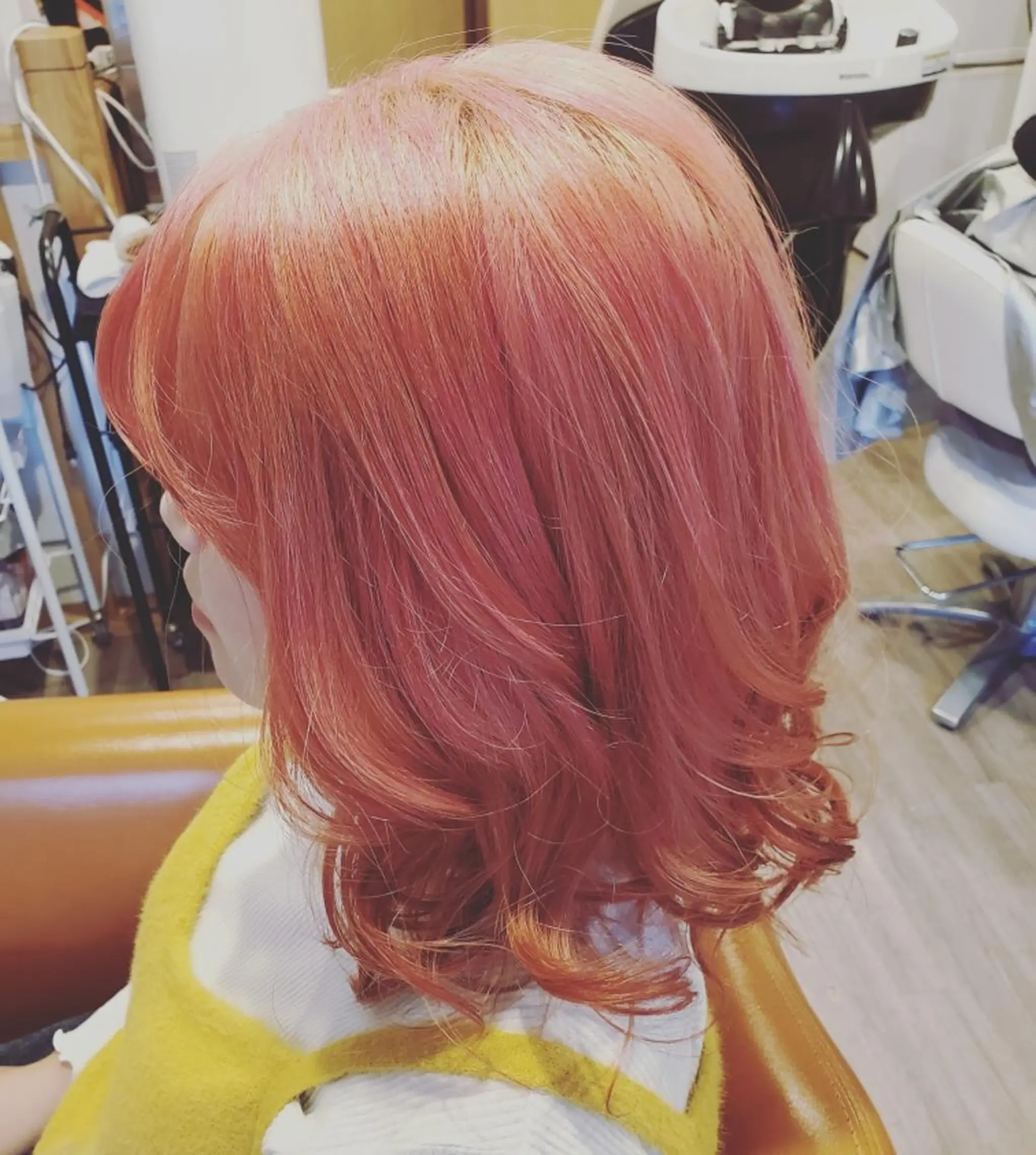 ミディアム カラー ブリーチ 外国人風カラー トリートメント ヘアカラー spa hair  ark 富井直美のヘアスタイル