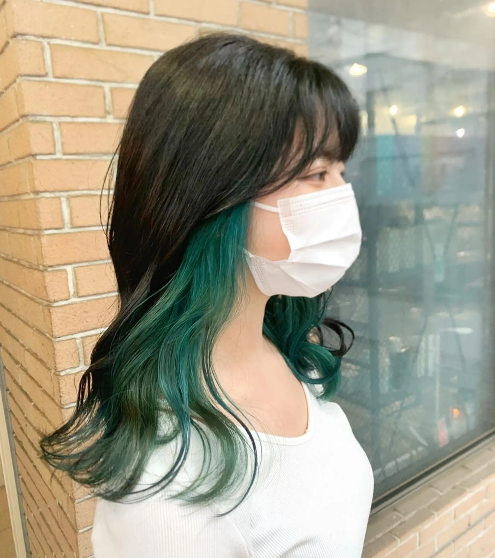 セミロング カラー ヘアアレンジ ブリーチ ヘアカラー ピンクカラー🩷 ヘアセットＮＯ.1のヘアスタイル