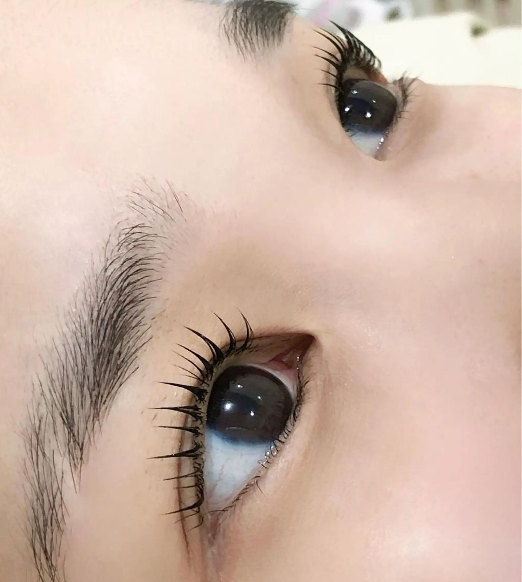 マツエク・マツパ 束感まつ毛 フラットラッシュ パリジェンヌラッシュリフト まつげパーマ 下まつげエクステ マツパ ami☾Belire Nail&eyeのマツエク・マツパデザイン