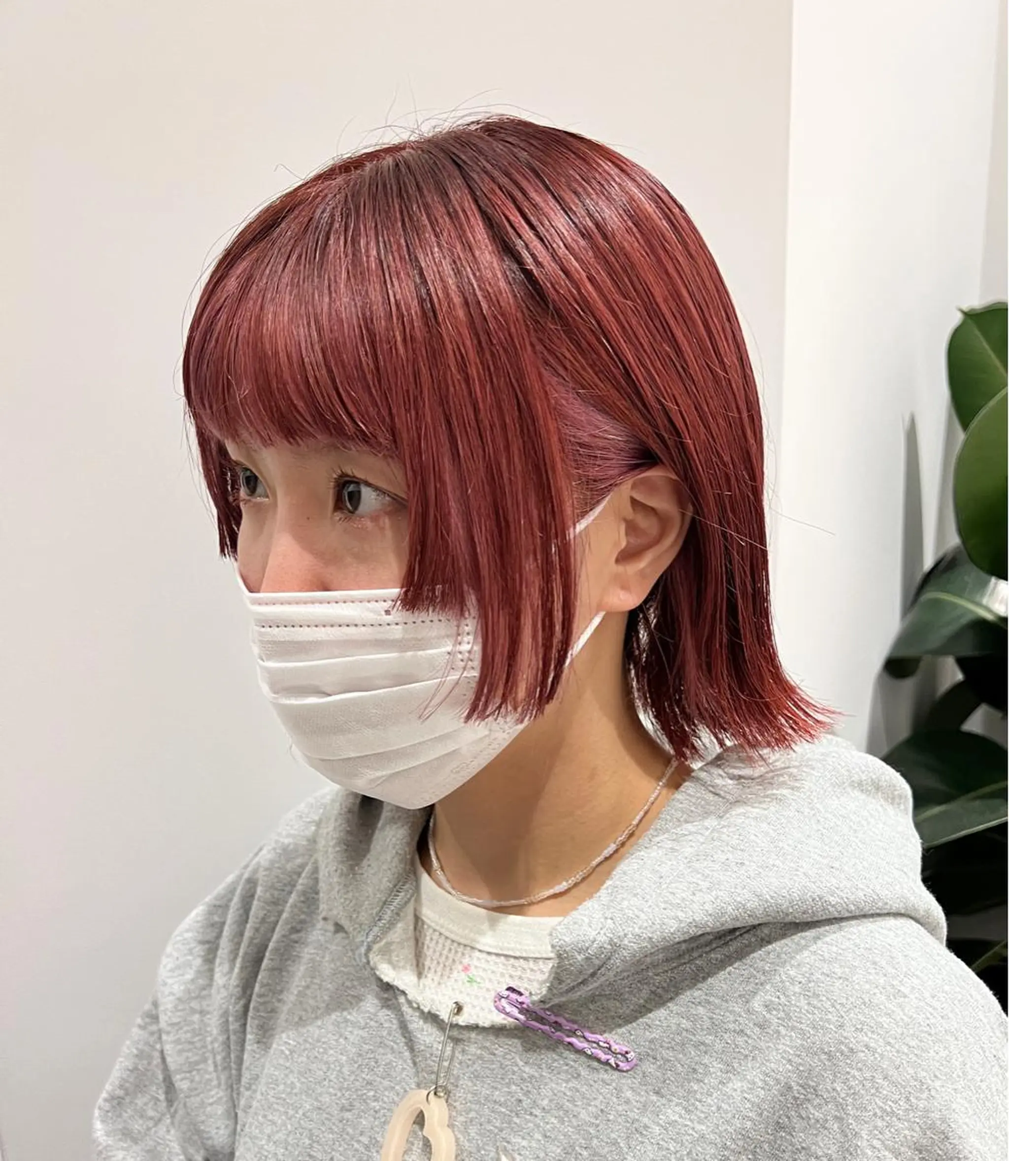 ミディアム カラー カット ヘアカラー トリートメント ally hairsalon所属・Emi .のヘアスタイル