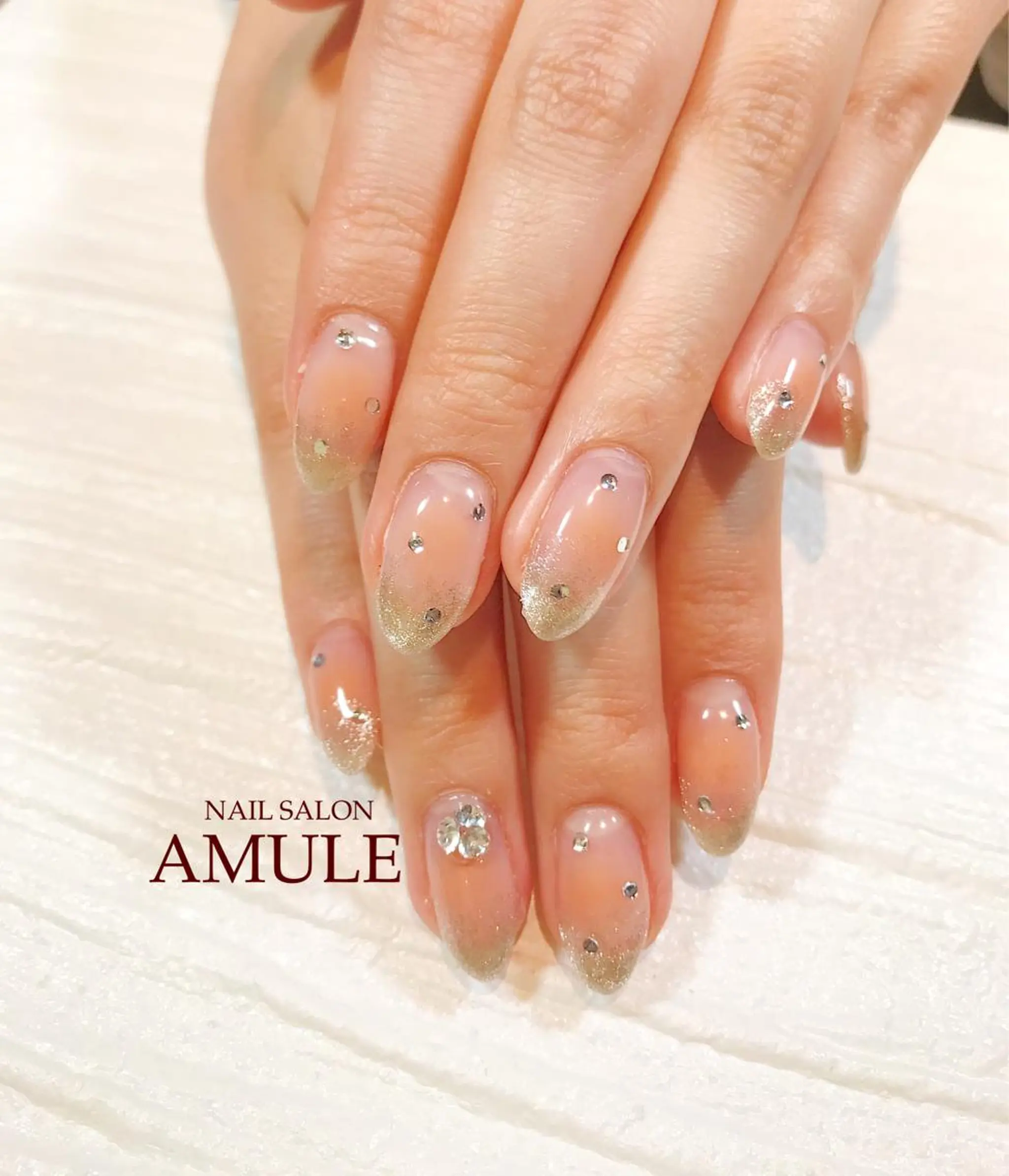 ネイル アートネイル チークネイル ジェルネイル グラデーション マグネットネイル ハンドネイル NAILSALON AMULEのネイルデザイン
