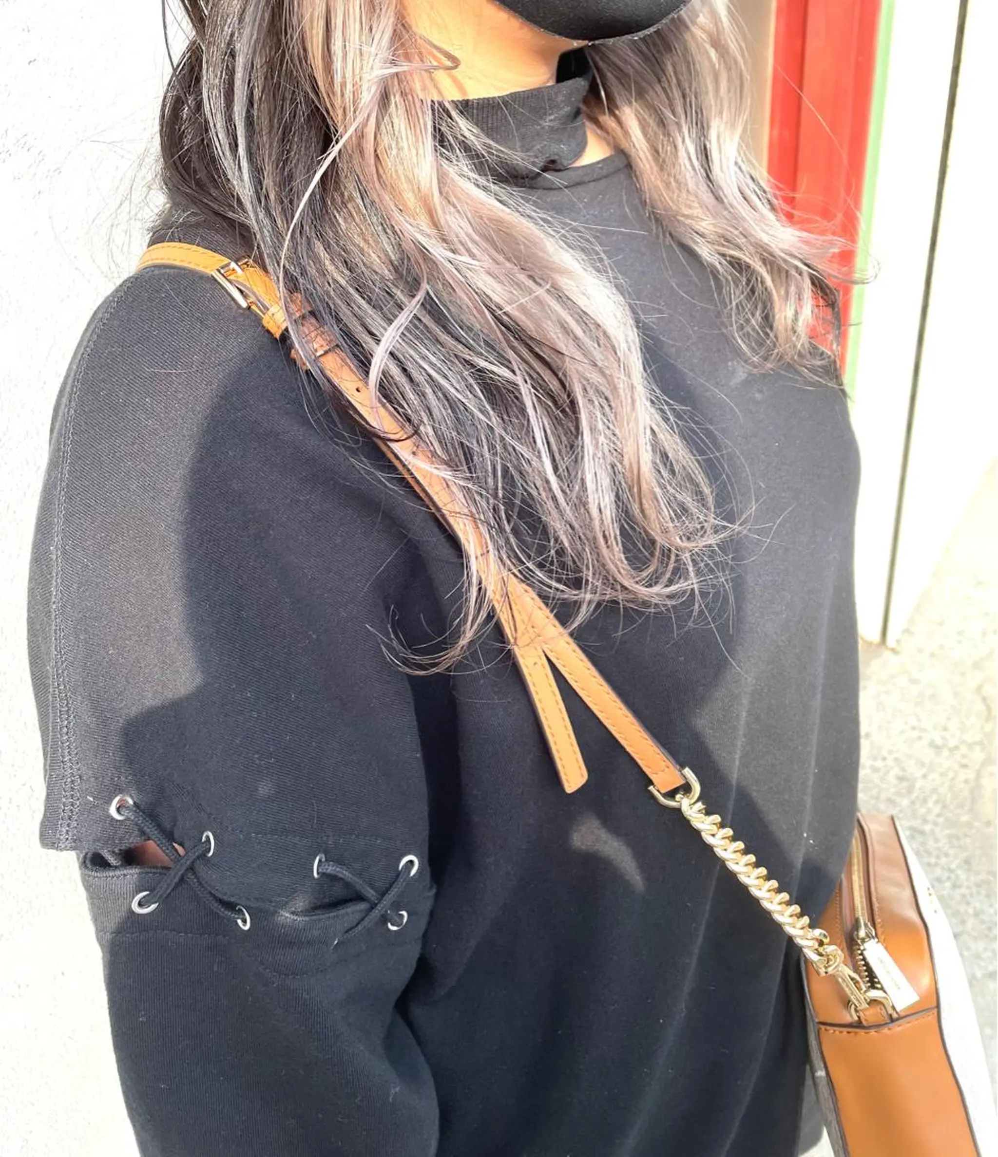 セミロング カラー ブリーチ ダークグレー ダークグレージュ グレージュ インナーカラー ヘアカラー 北九州美容室 🕊️わかな✂︎のヘアスタイル