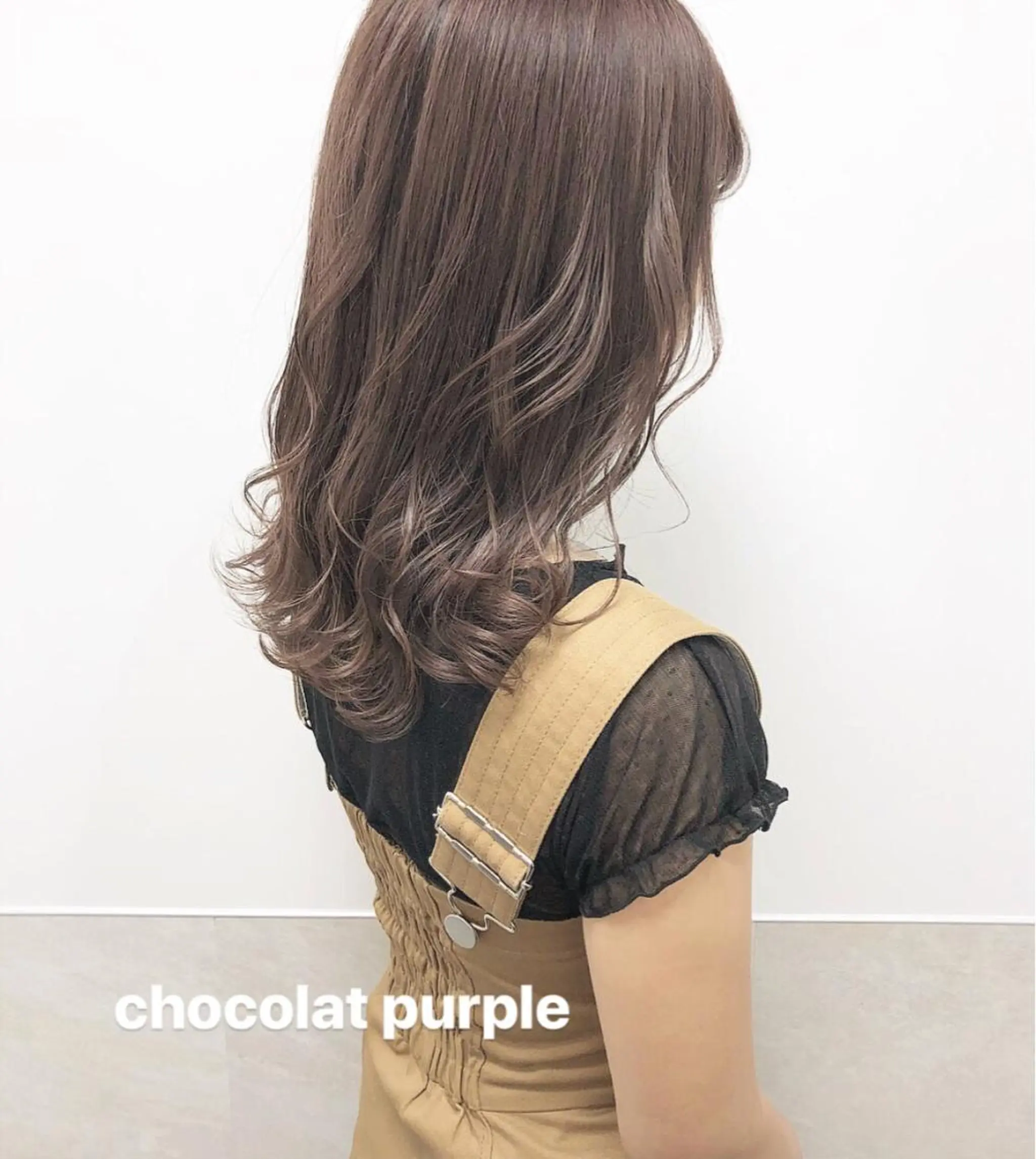 セミロング カラー パープルカラー autre所属・大久保 ひでなりのヘアスタイル