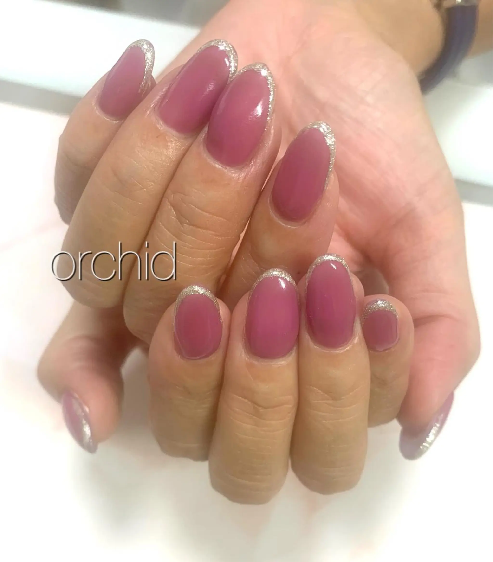 ネイル ハンドネイル orchid ♡オーキッドのネイルデザイン