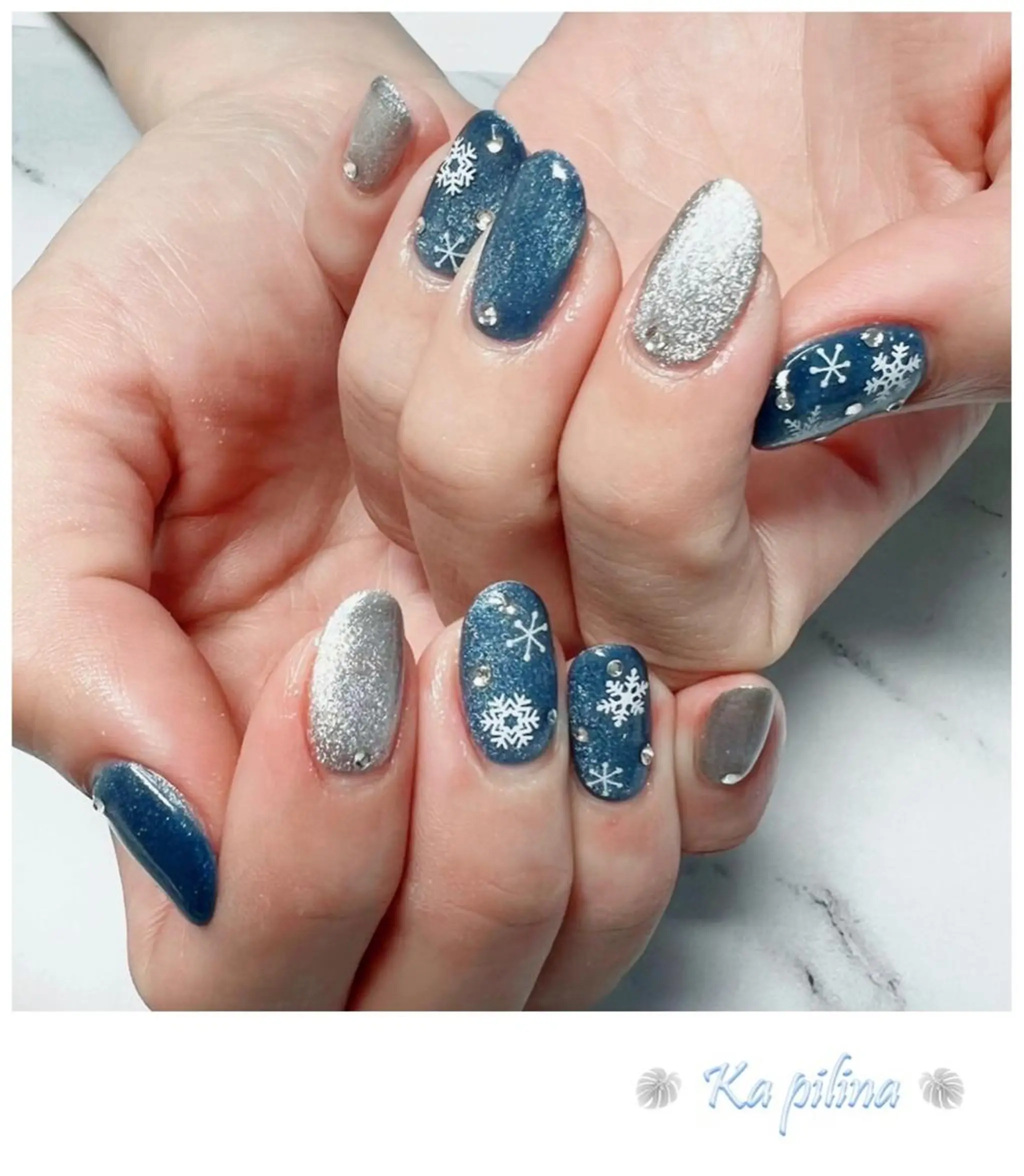 ネイル 冬ネイル Nail salon Ka pilinaのネイルデザイン