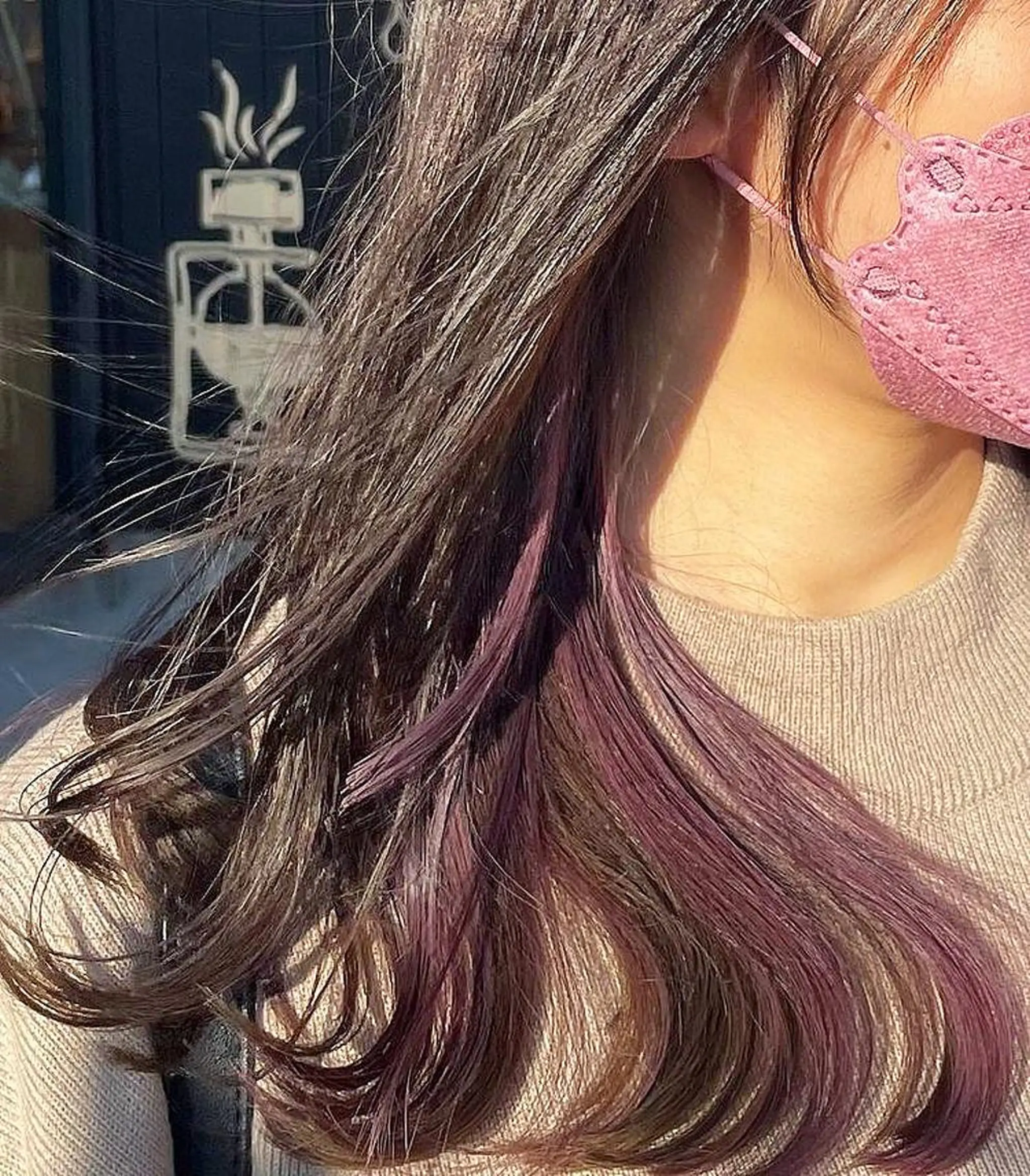 セミロング カラー MERCI所属・マツモト コウダイのヘアスタイル