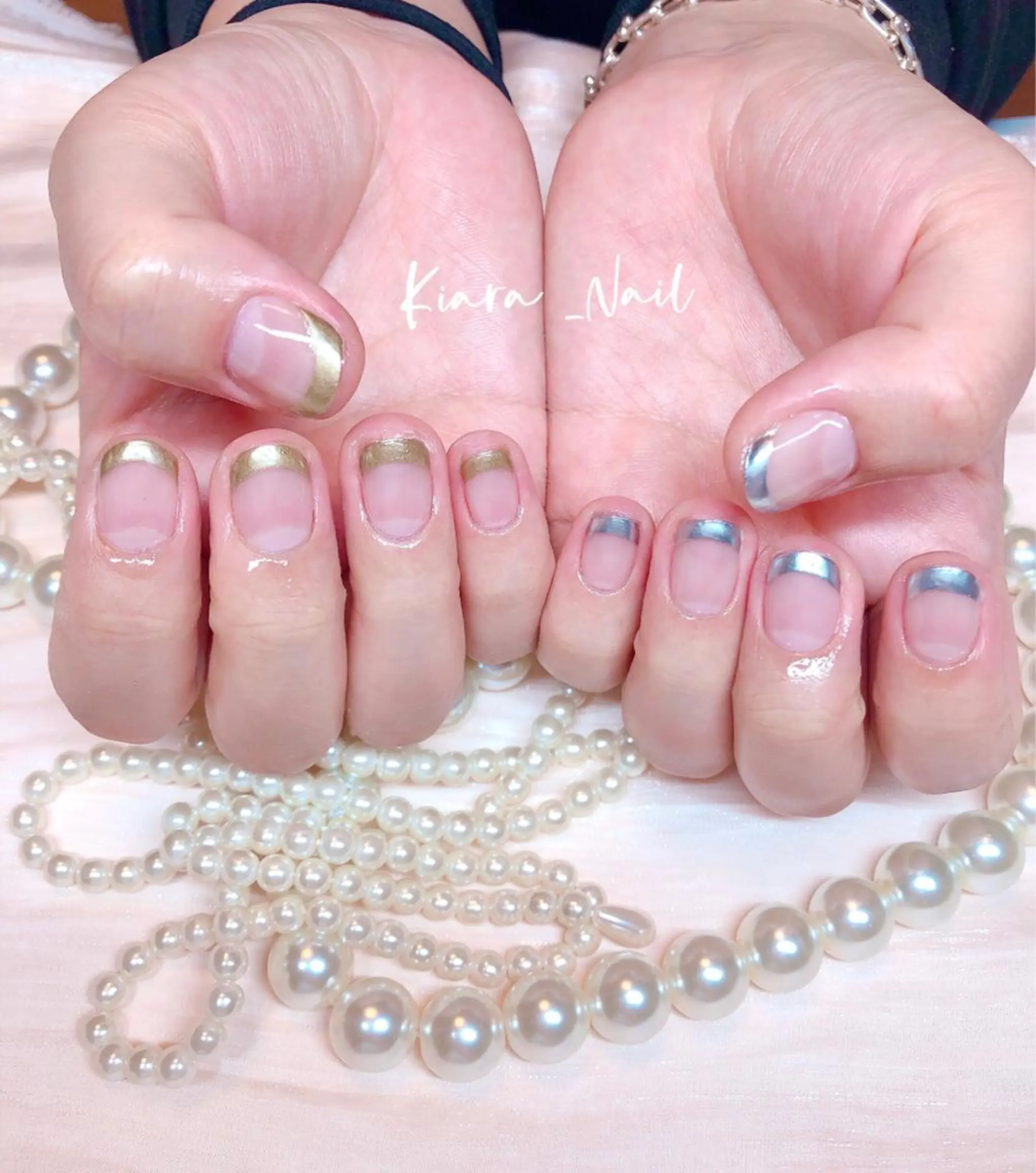 ネイル フレンチネイル 🍭Kiara Nail🍭のネイルデザイン