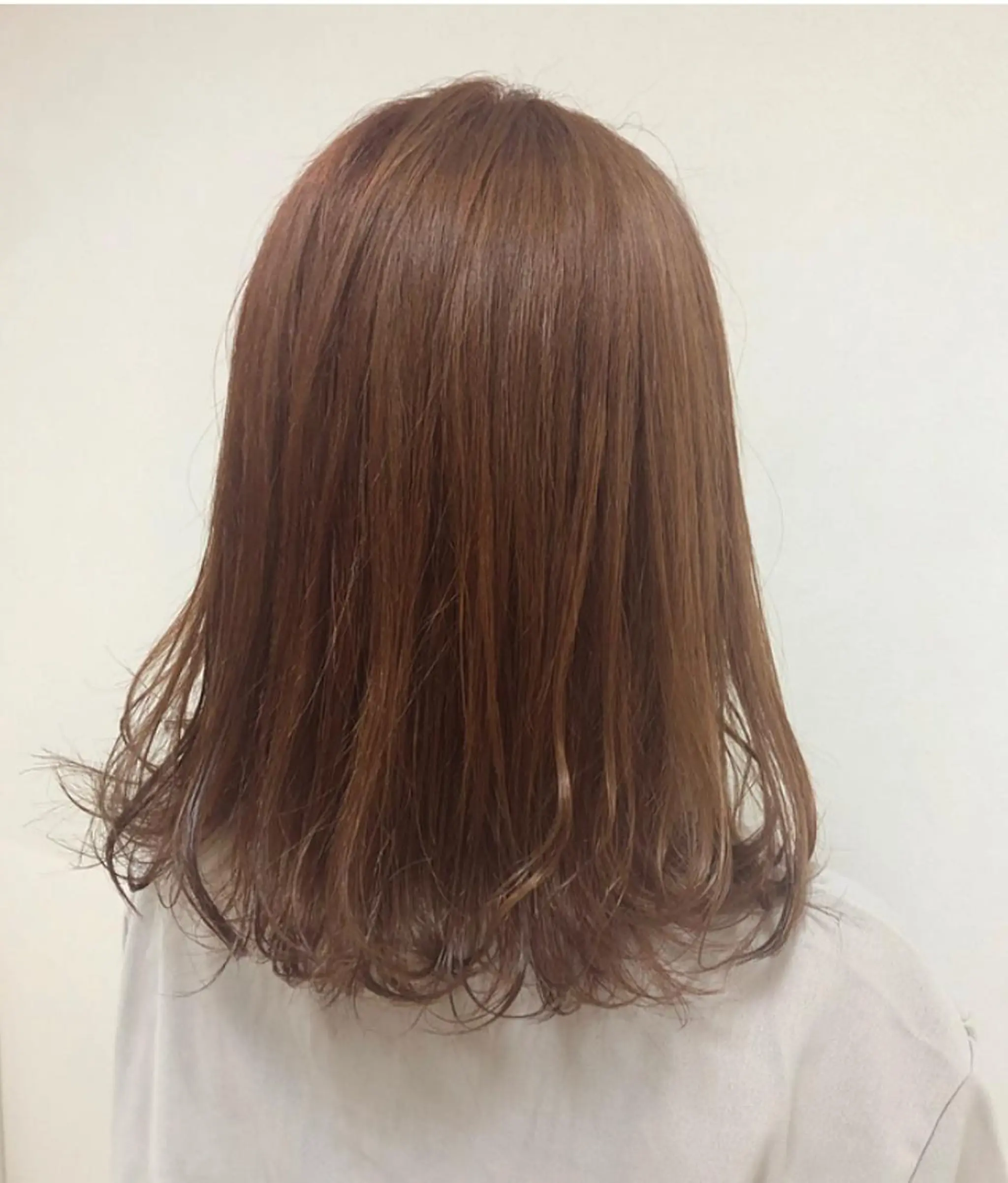 セミロング カラー ヘアアレンジ ベージュカラー オレンジ オレンジベージュ 丸谷 みくのその他イメージ