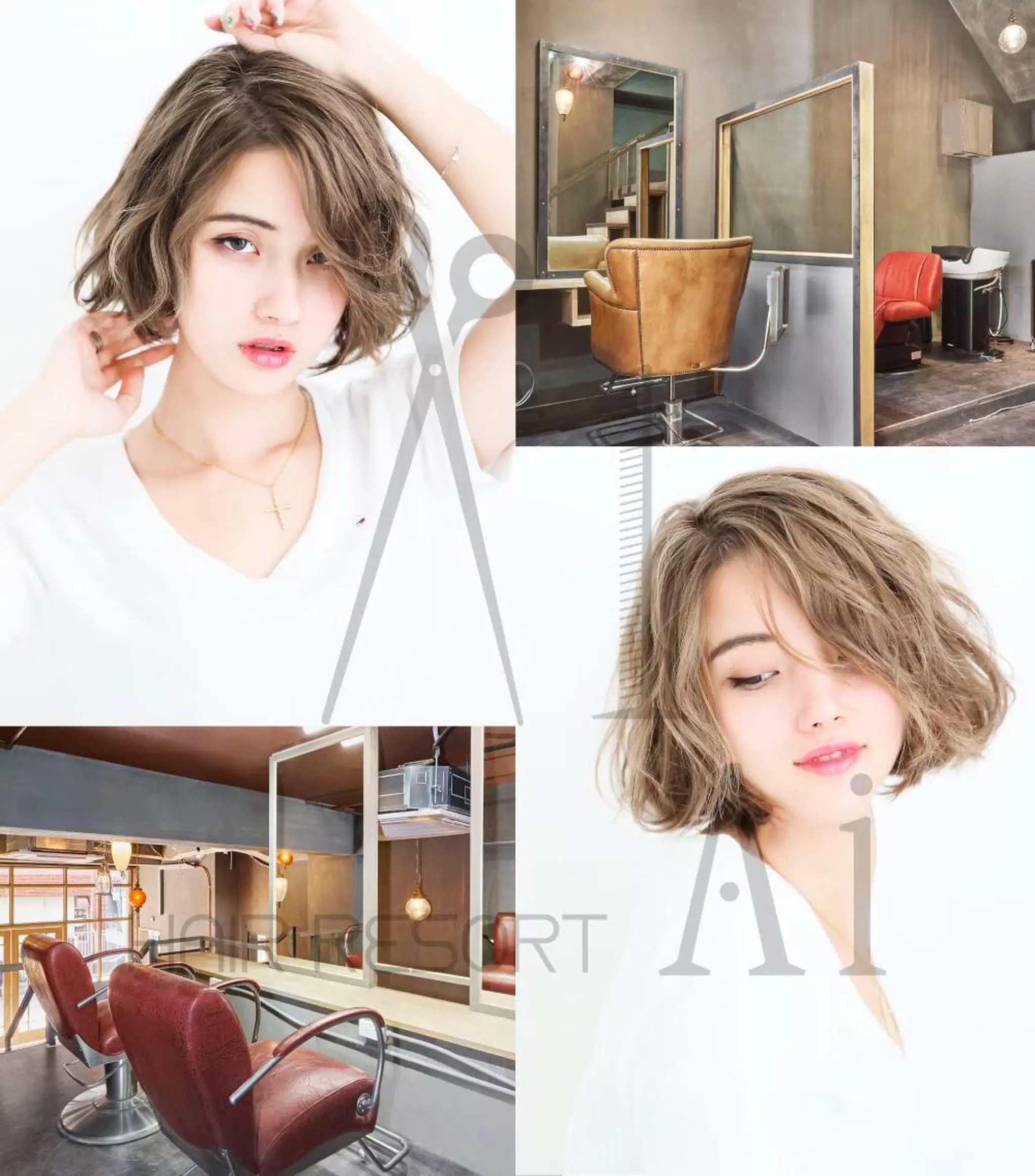 ショート カット ヘアカラー トリートメント 【メンズ特化】波巻き ツイスト、スパイラルのヘアスタイル