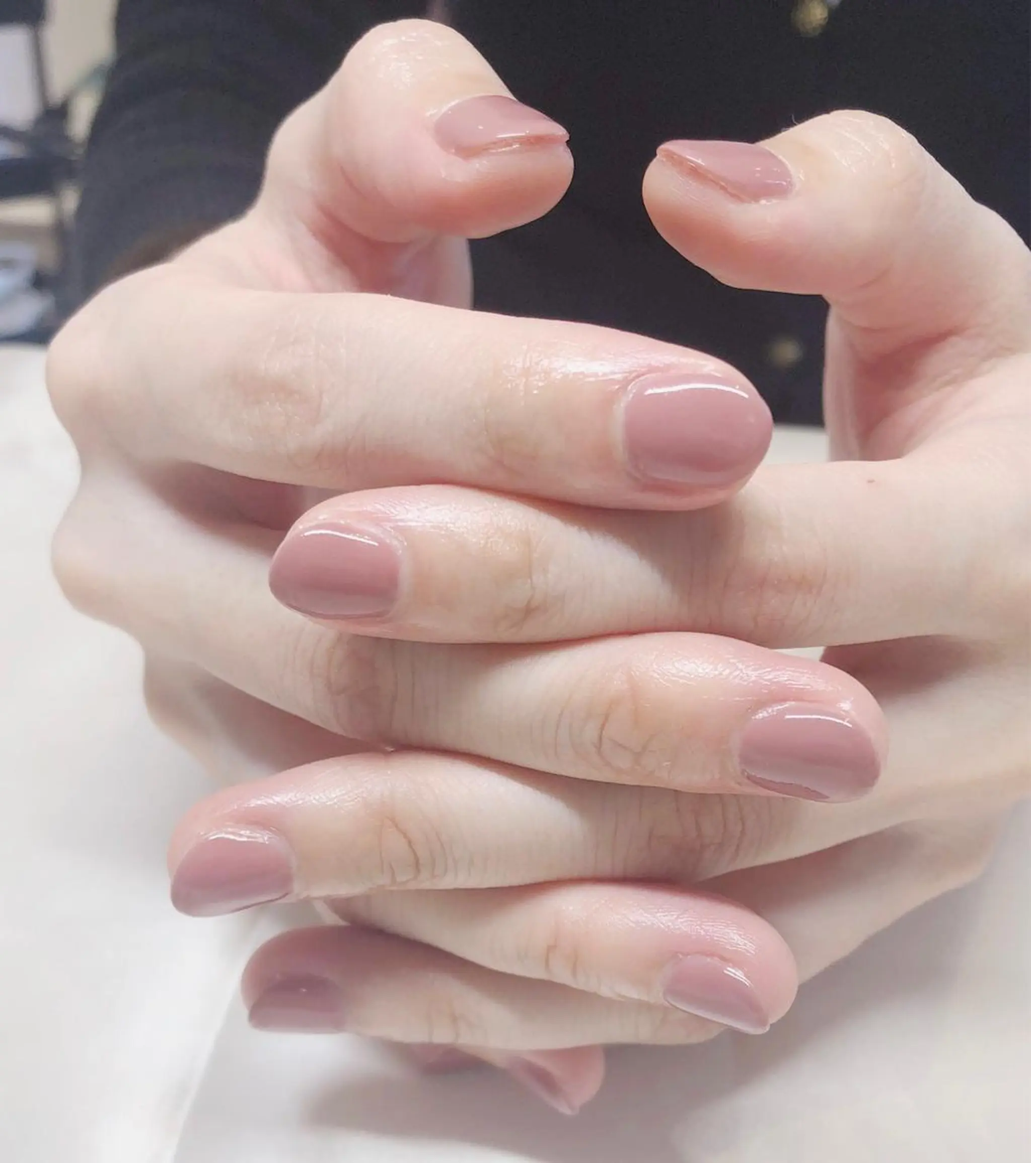 ネイル ピンク ブライダルネイル ハンドネイル プーモワベリー ♡のネイルデザイン