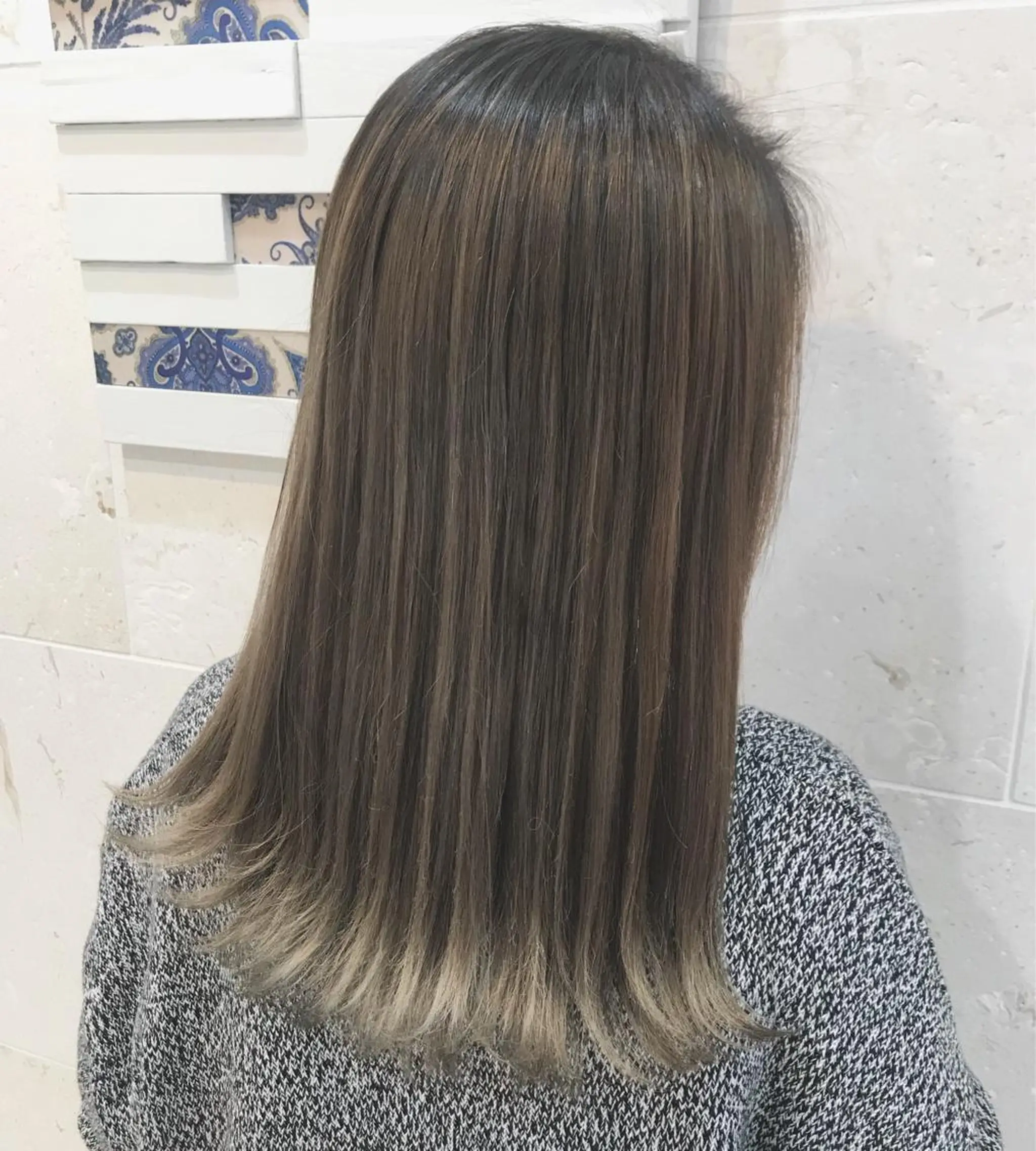 セミロング カラー カット ヘアカラー トリートメント 💘カラー人気Ｎｏ. １💘SAYAのヘアスタイル