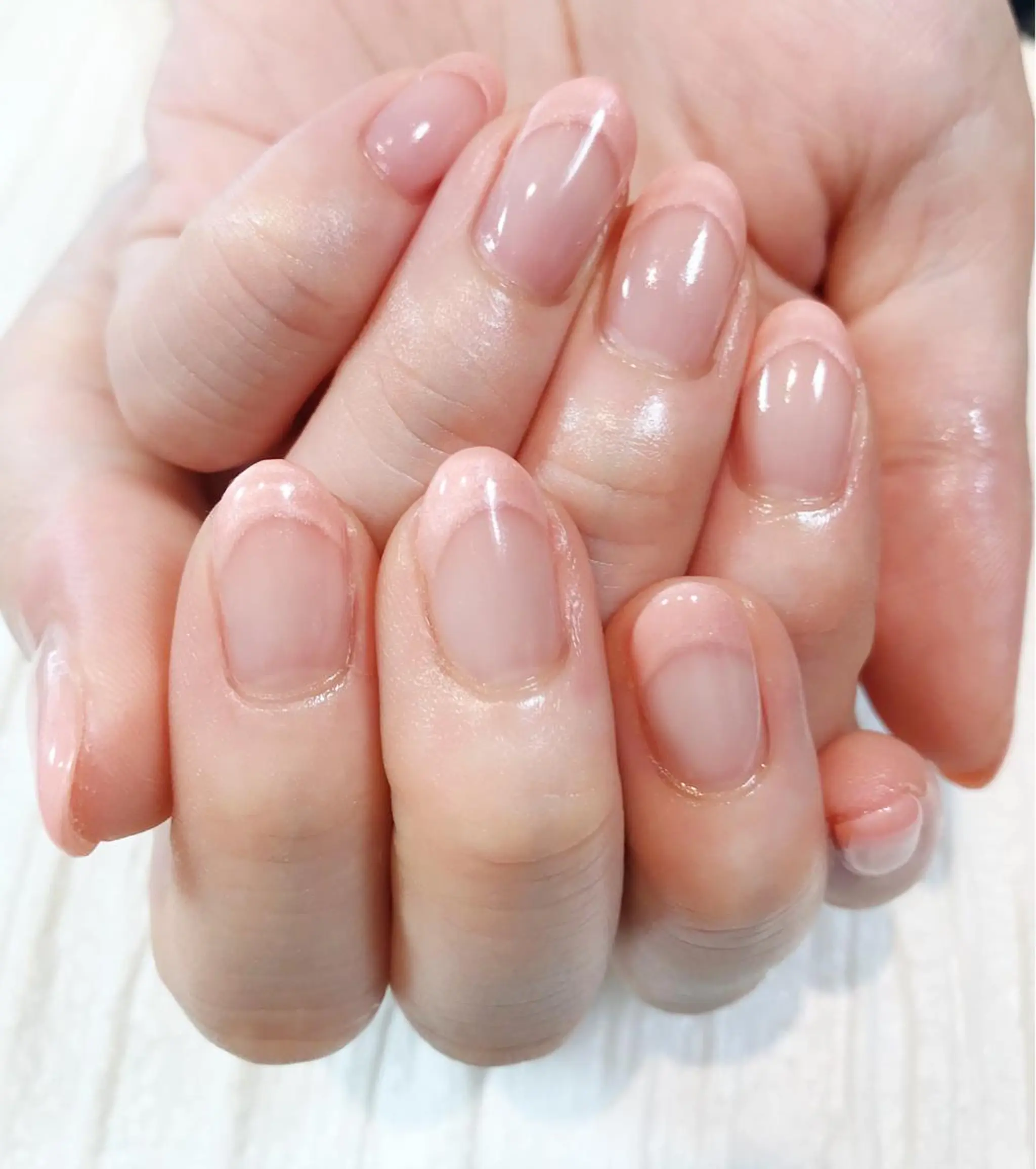 ネイル フレンチネイル ピンク NAILSALON AMULEのネイルデザイン