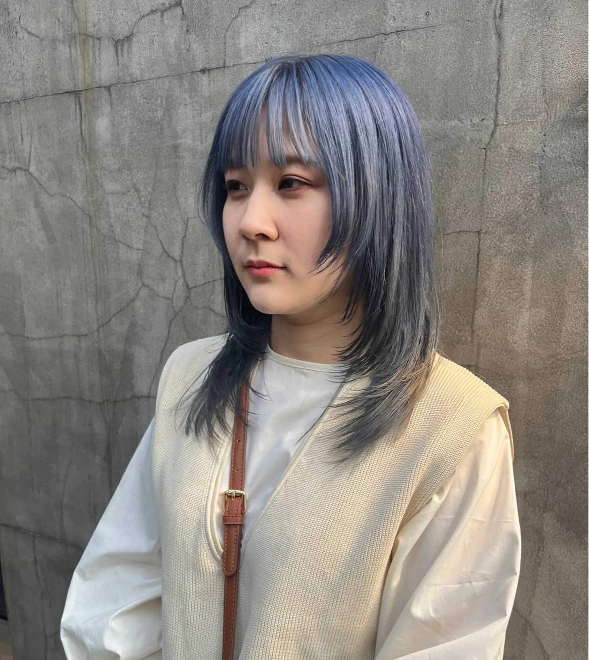 セミロング カラー カット ヘアカラー HAIR MAKE  miel所属・🫧透明感カラー🫧 SHINSEIのヘアスタイル