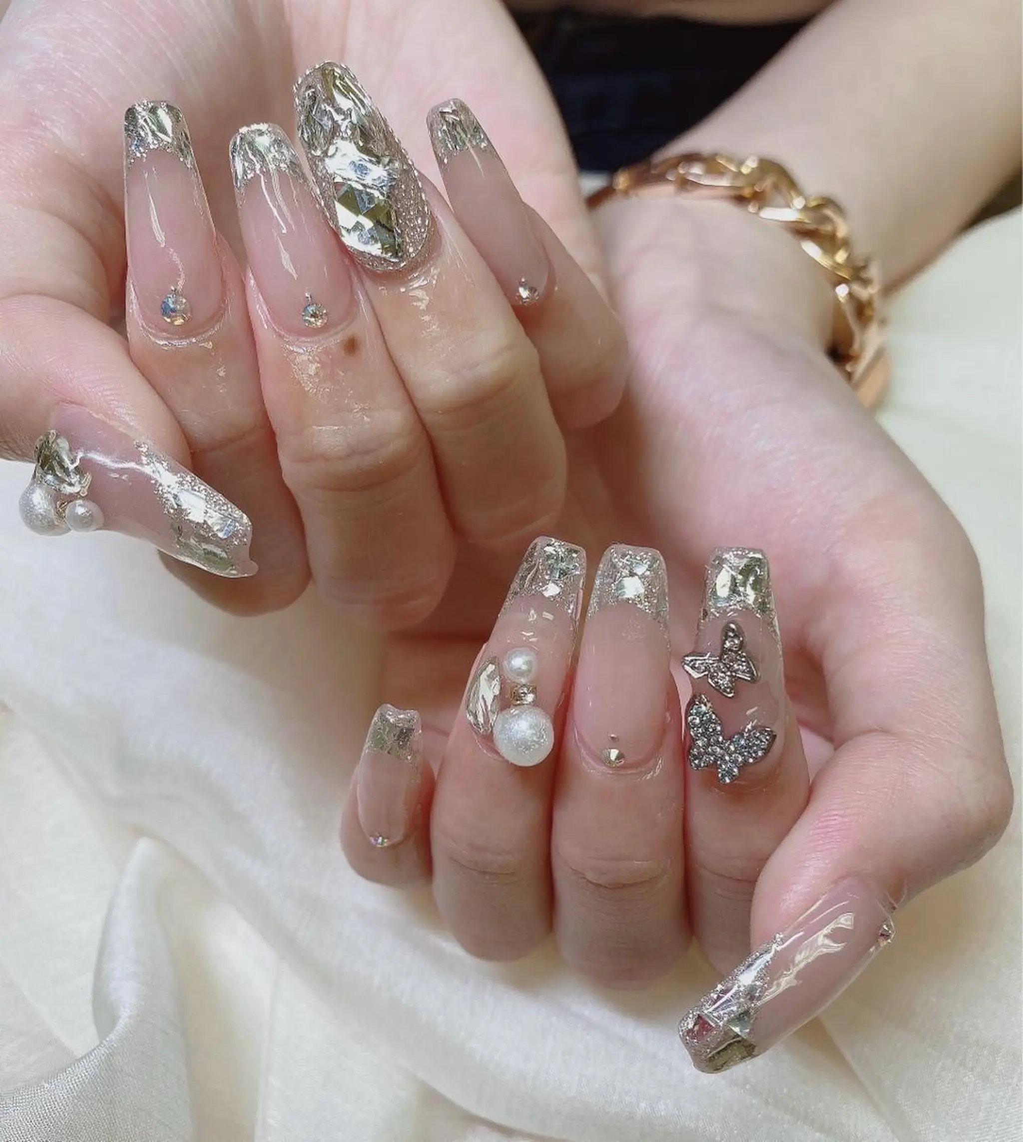 セミロング ハンドネイル JNA認定講師🌸 RIEのネイルデザイン