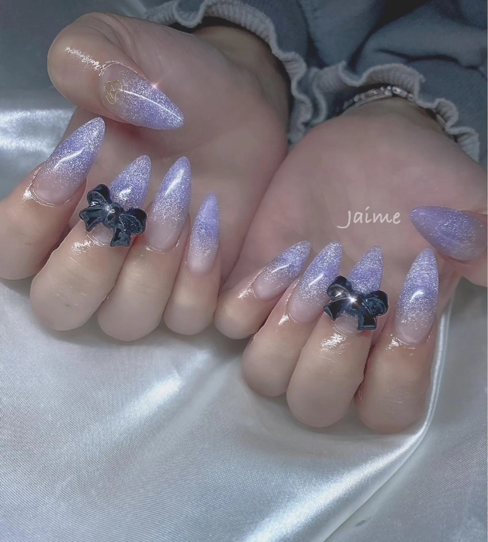 ネイル リボン Jaime Yuiのネイルデザイン