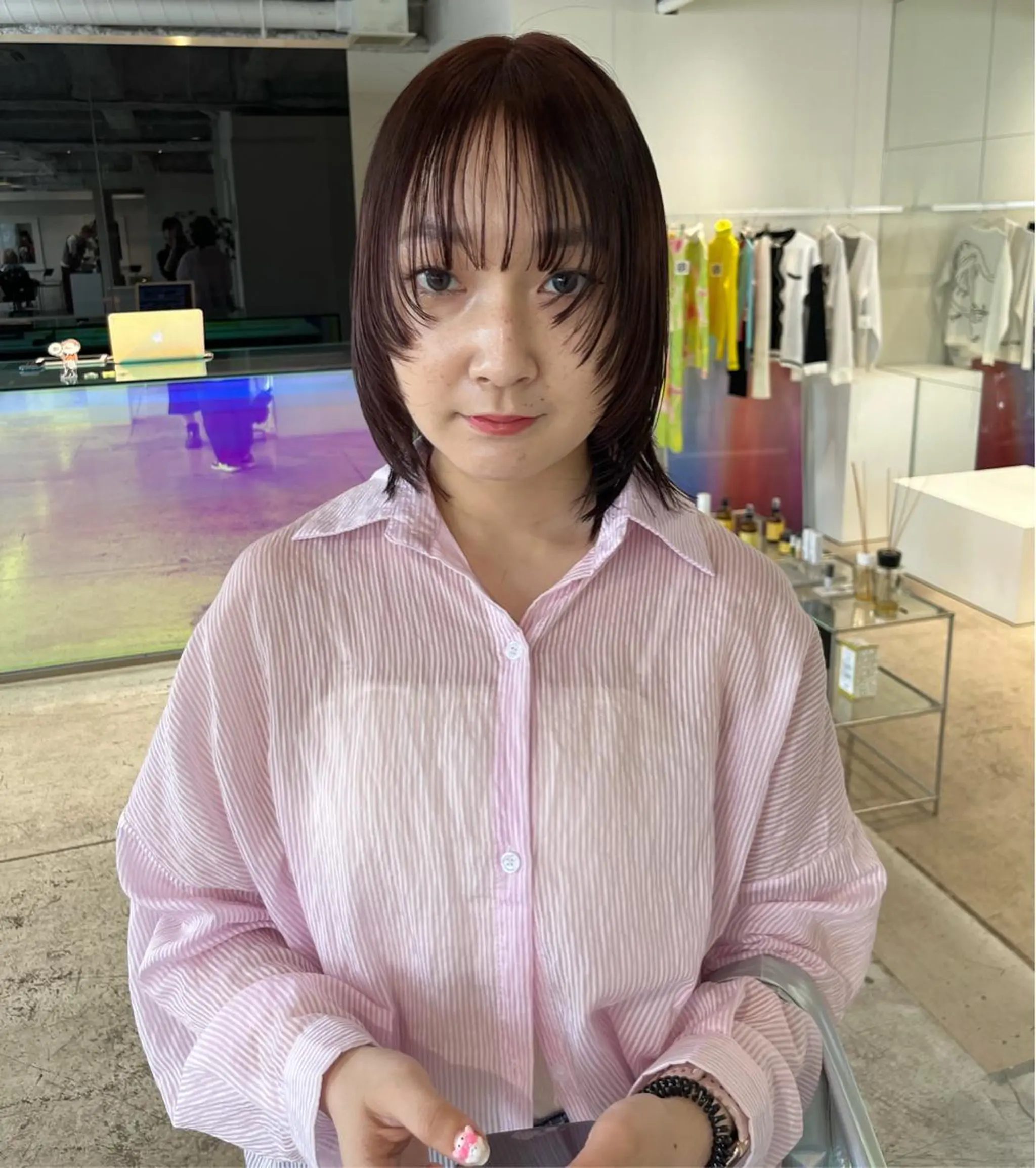 セミロング カラー ANY／ Nanaのヘアスタイル