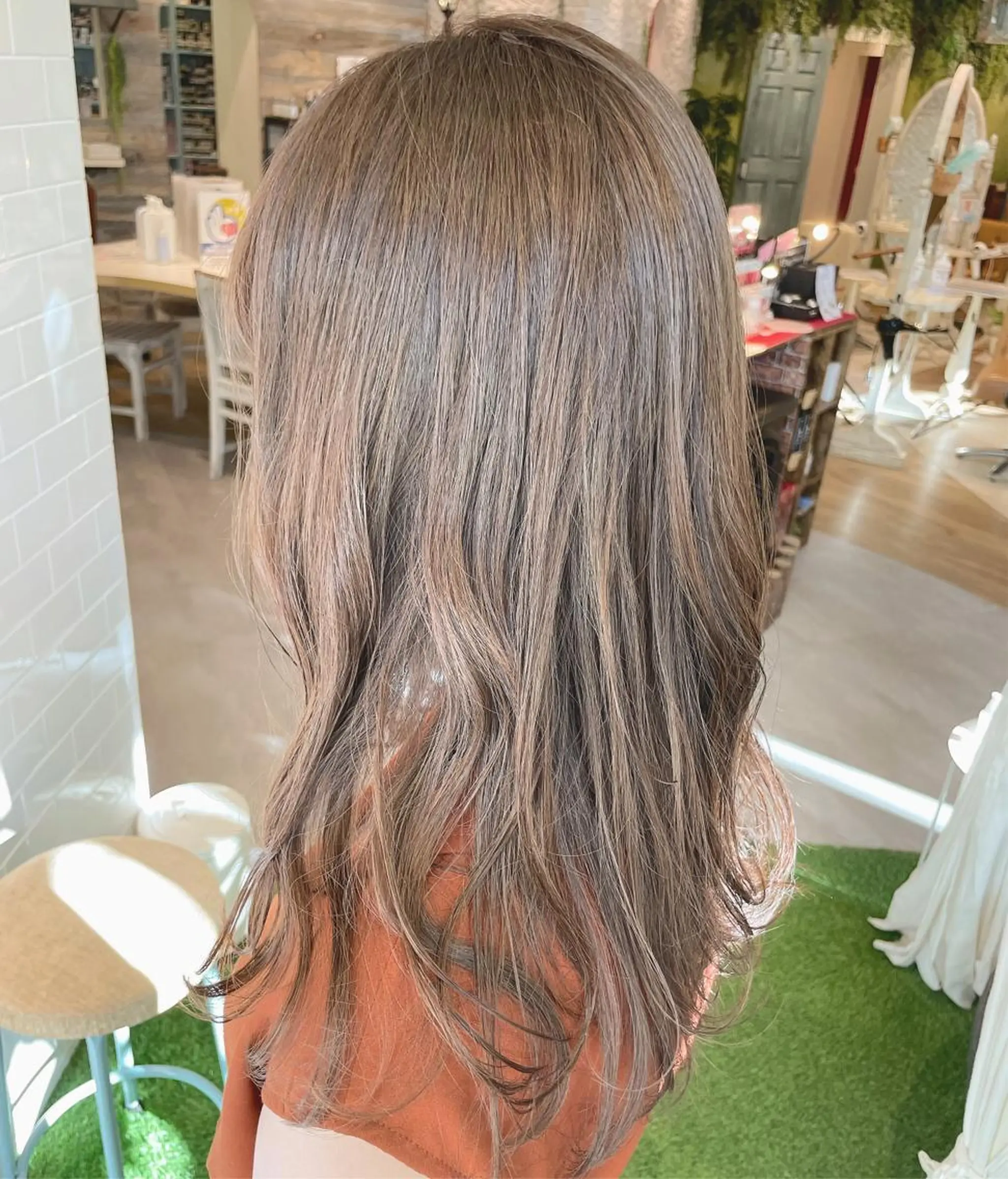 ロング アッシュ 韓国風レイヤーカット 🇰🇷❕モカのヘアスタイル