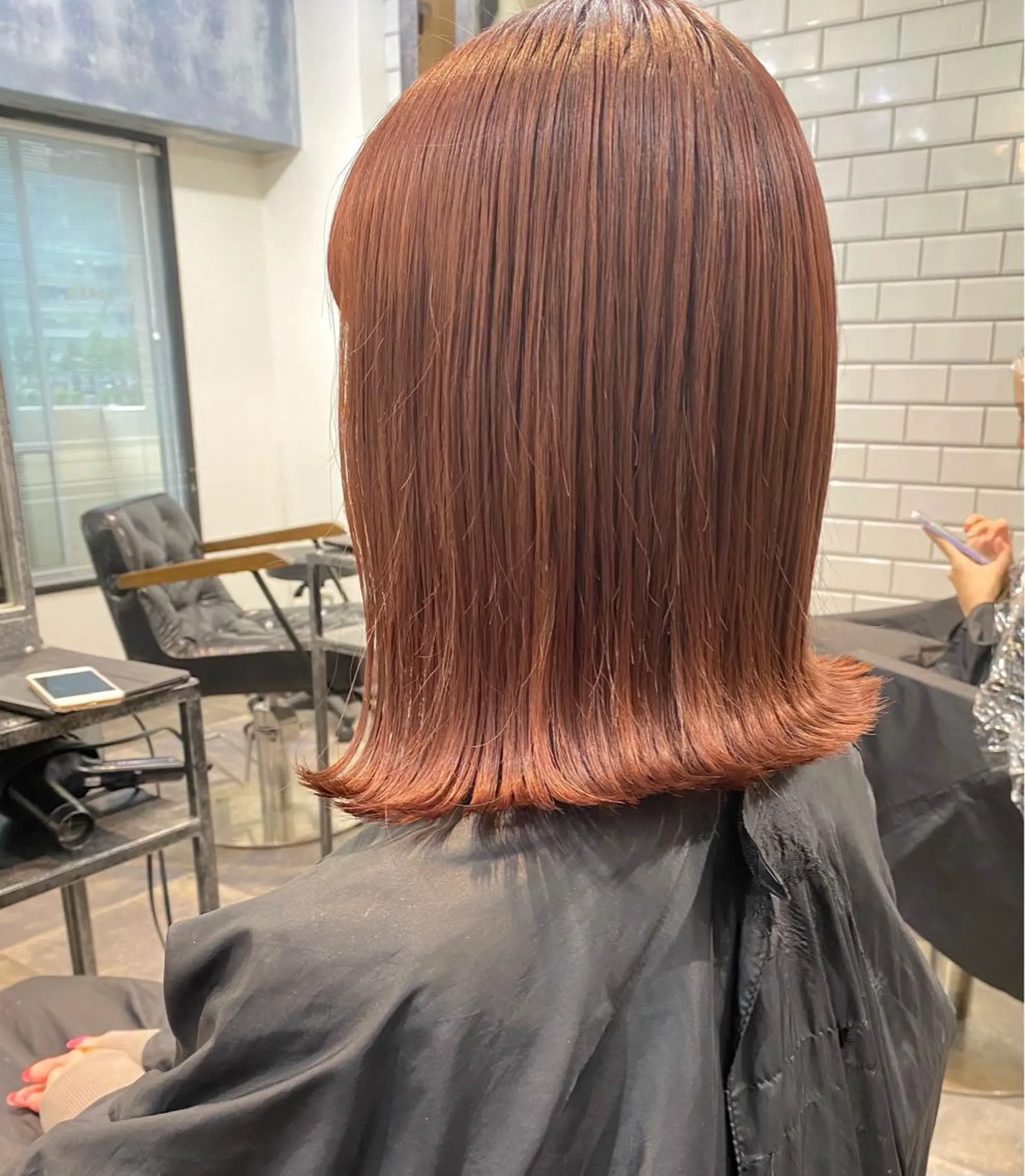 ショート カラー オレンジ オレンジピンク ピンクカラー ボブとパーマの達人 美容室難民の方は是非のヘアスタイル