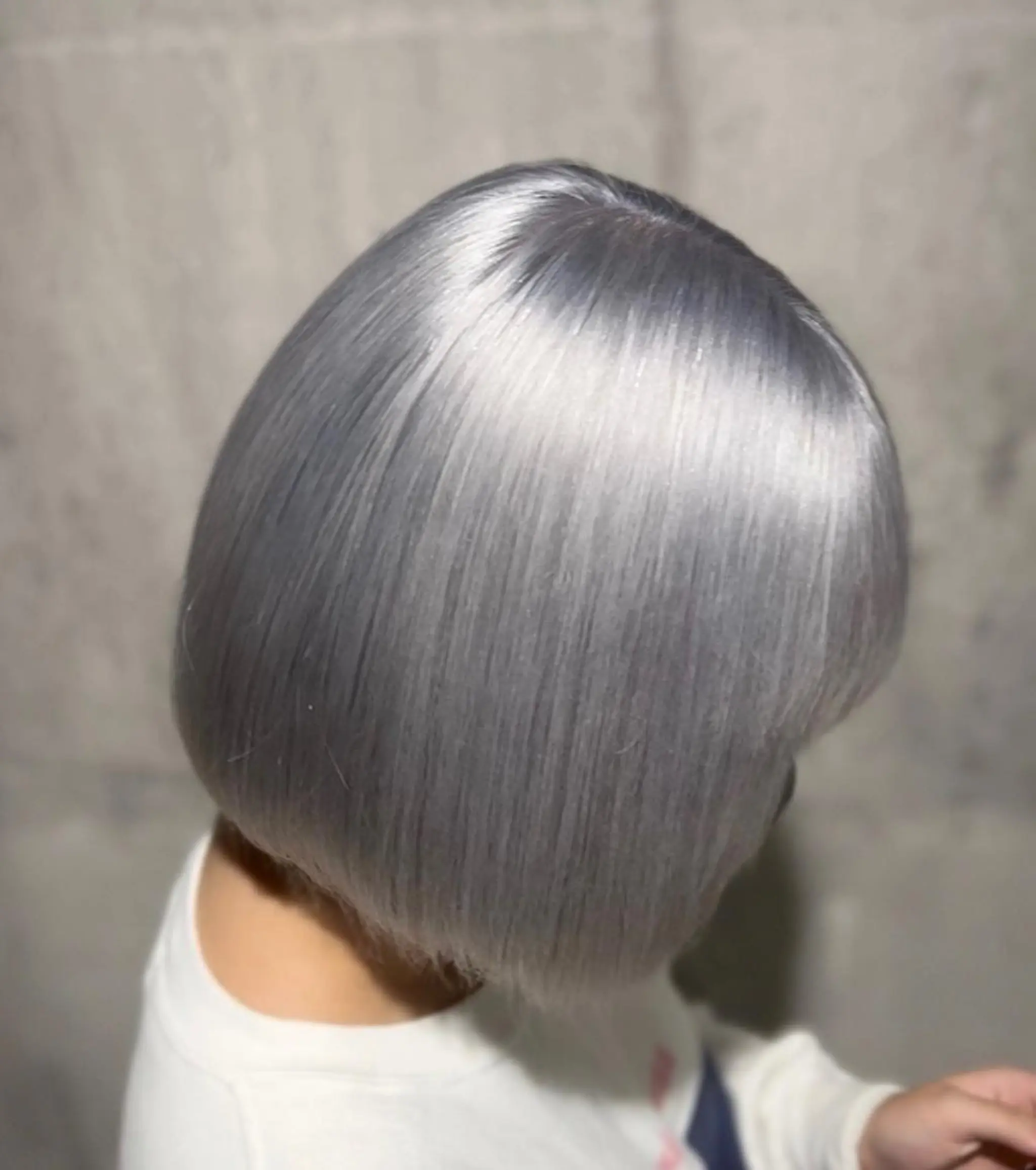 セミロング カラー mimiiy梅田 中崎町ハイトーンのヘアスタイル