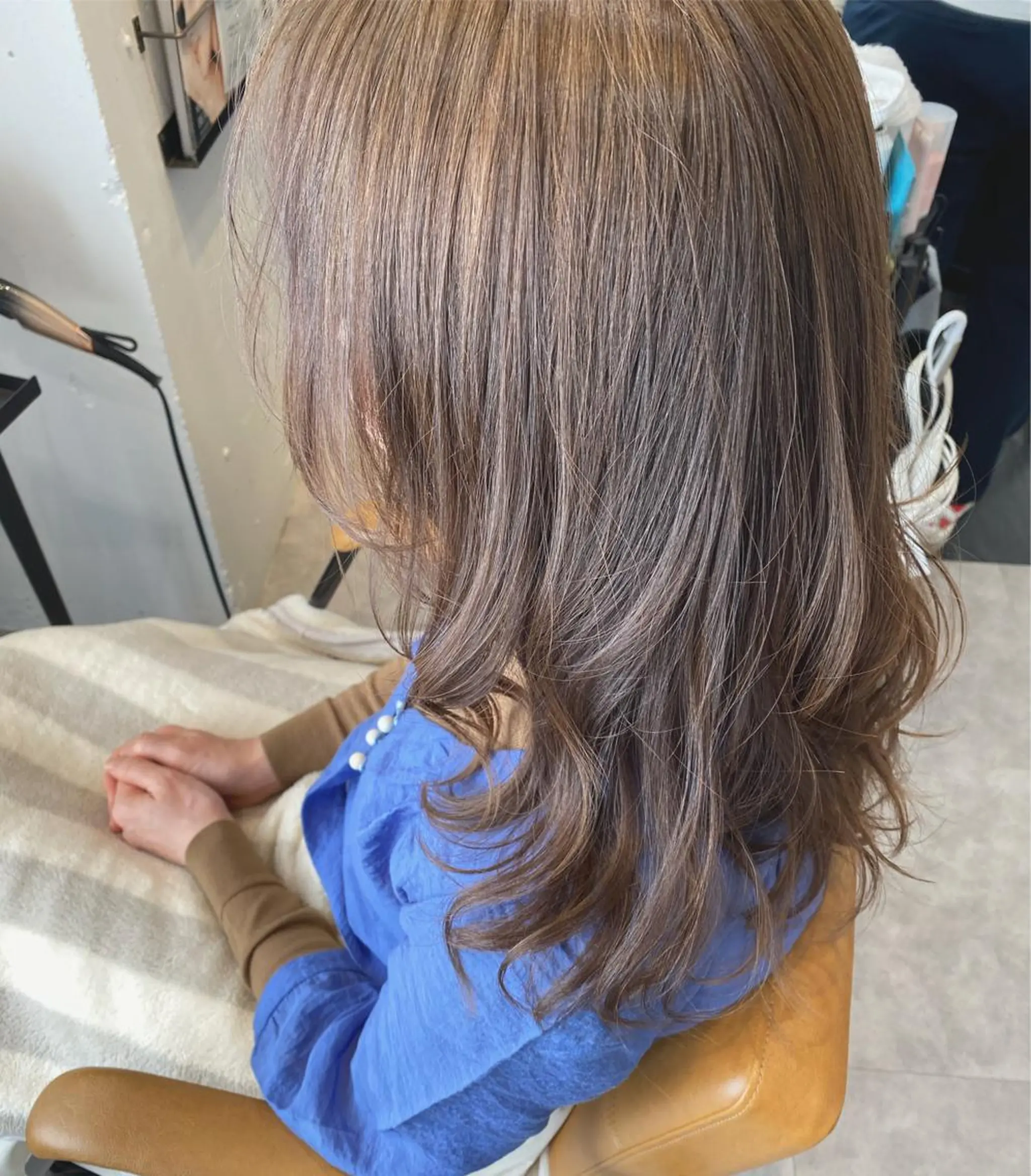ロング カラー 小野 かなこのヘアスタイル