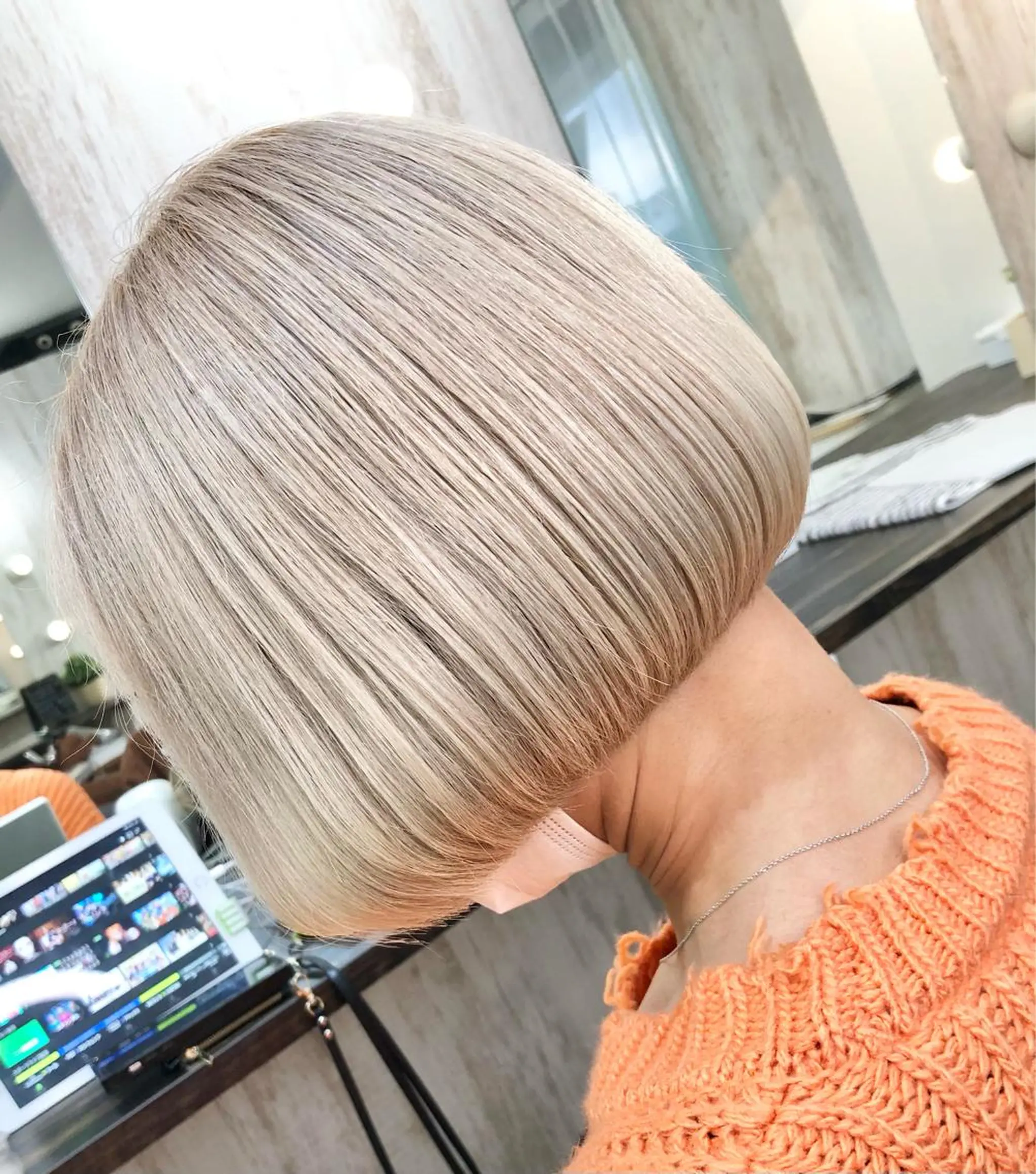 ミディアム カラー プライベートサロン LyoN/RYOTAのヘアスタイル