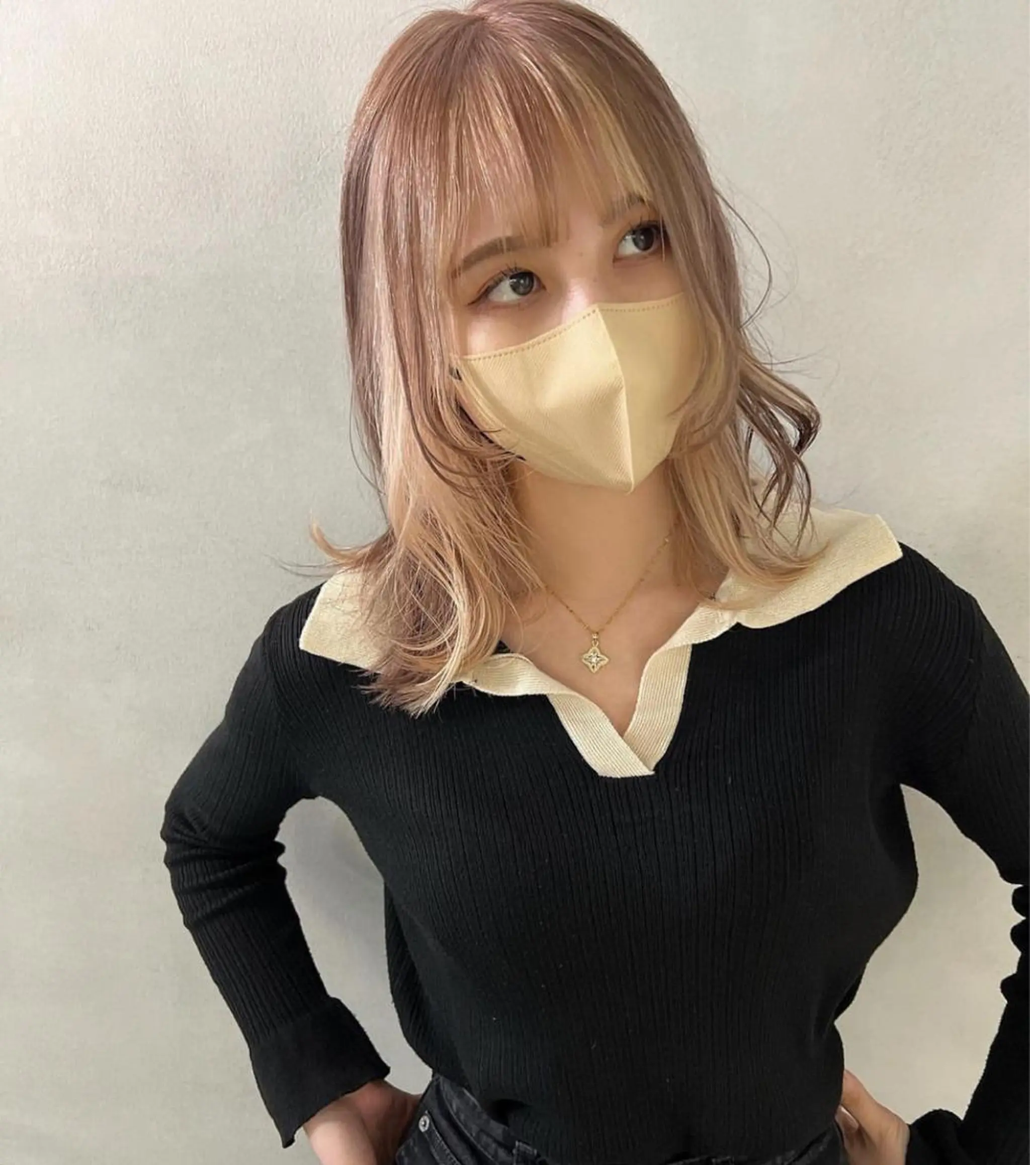 ミディアム カラー インナーカラー 心斎橋/ブリーチ minamiのヘアスタイル