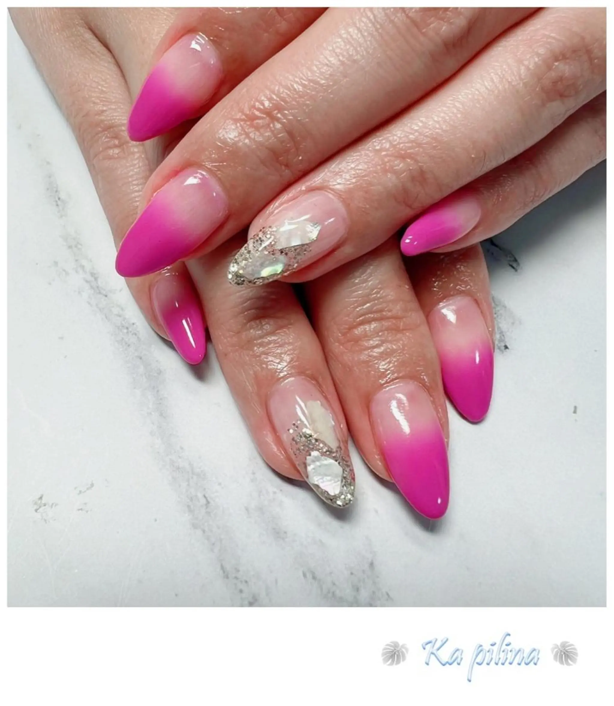 ネイル グラデーション Nail salon Ka pilinaのネイルデザイン