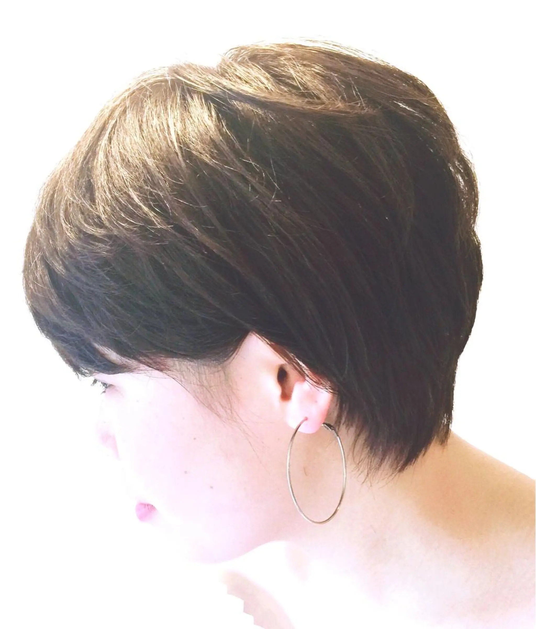 ショート くせ毛 ショートヘア 福地 礼奈のヘアスタイル