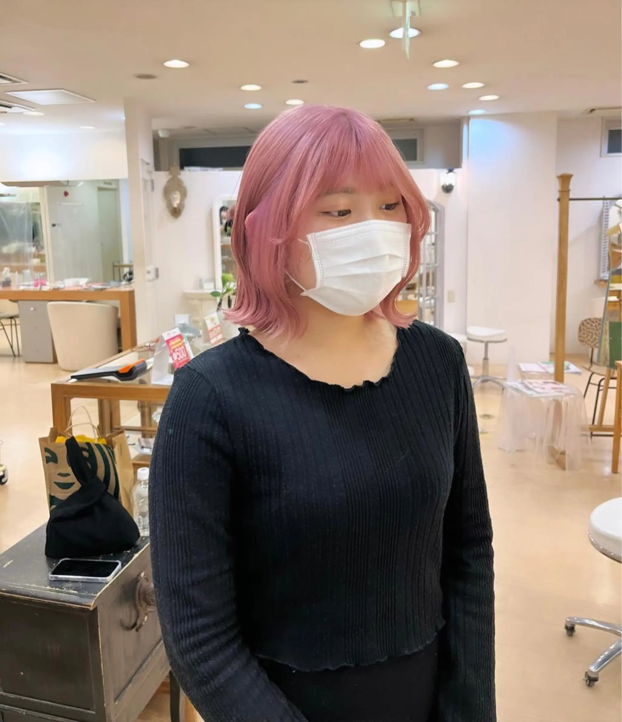 ミディアム カラー ブリーチ ヘアカラー トリートメント 💠つたふうか/ 韓国/メンズヘア💠のヘアスタイル