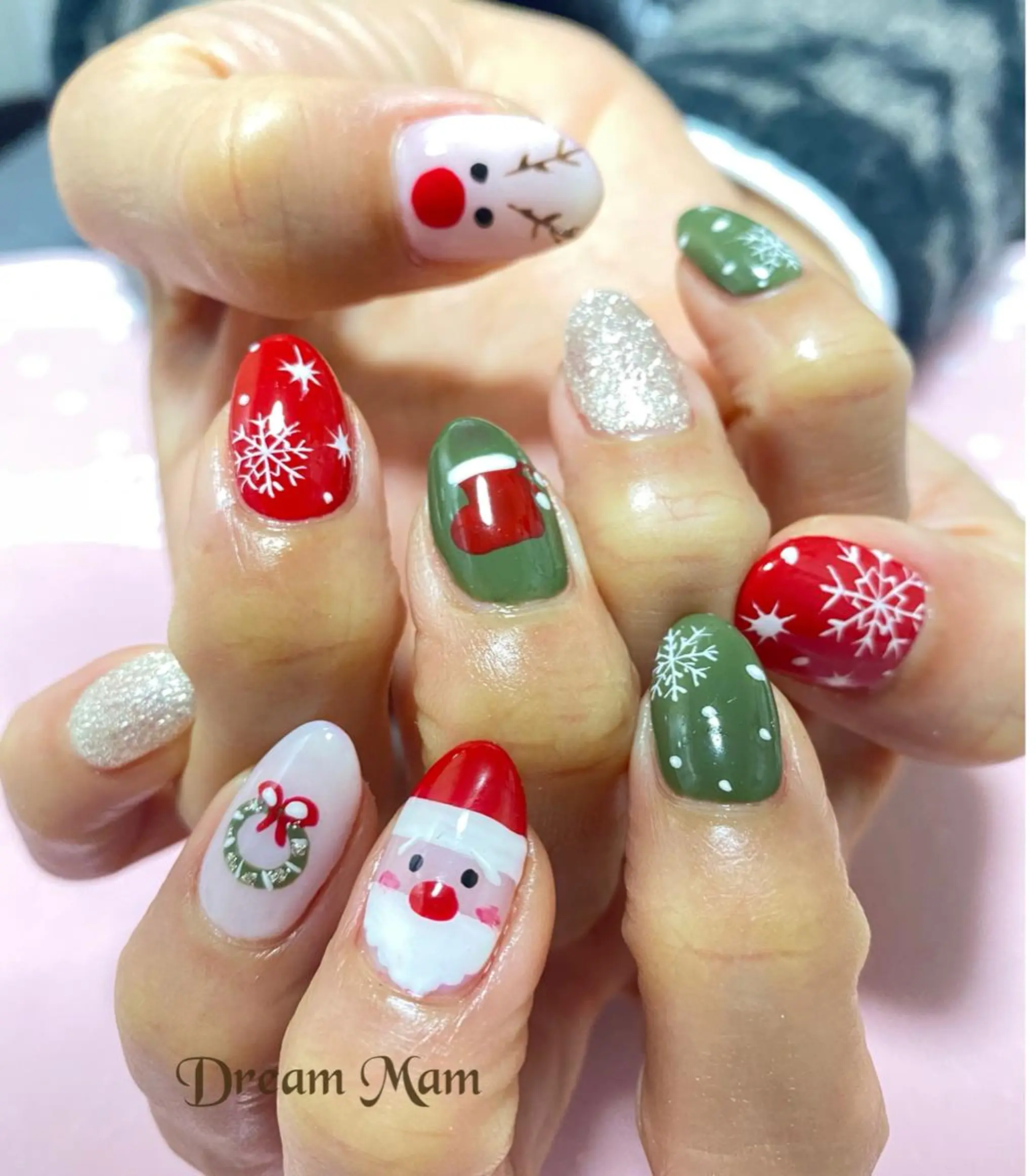 ネイル アートネイル 冬ネイル クリスマス Nail Salon Ｄream Mamのネイルデザイン