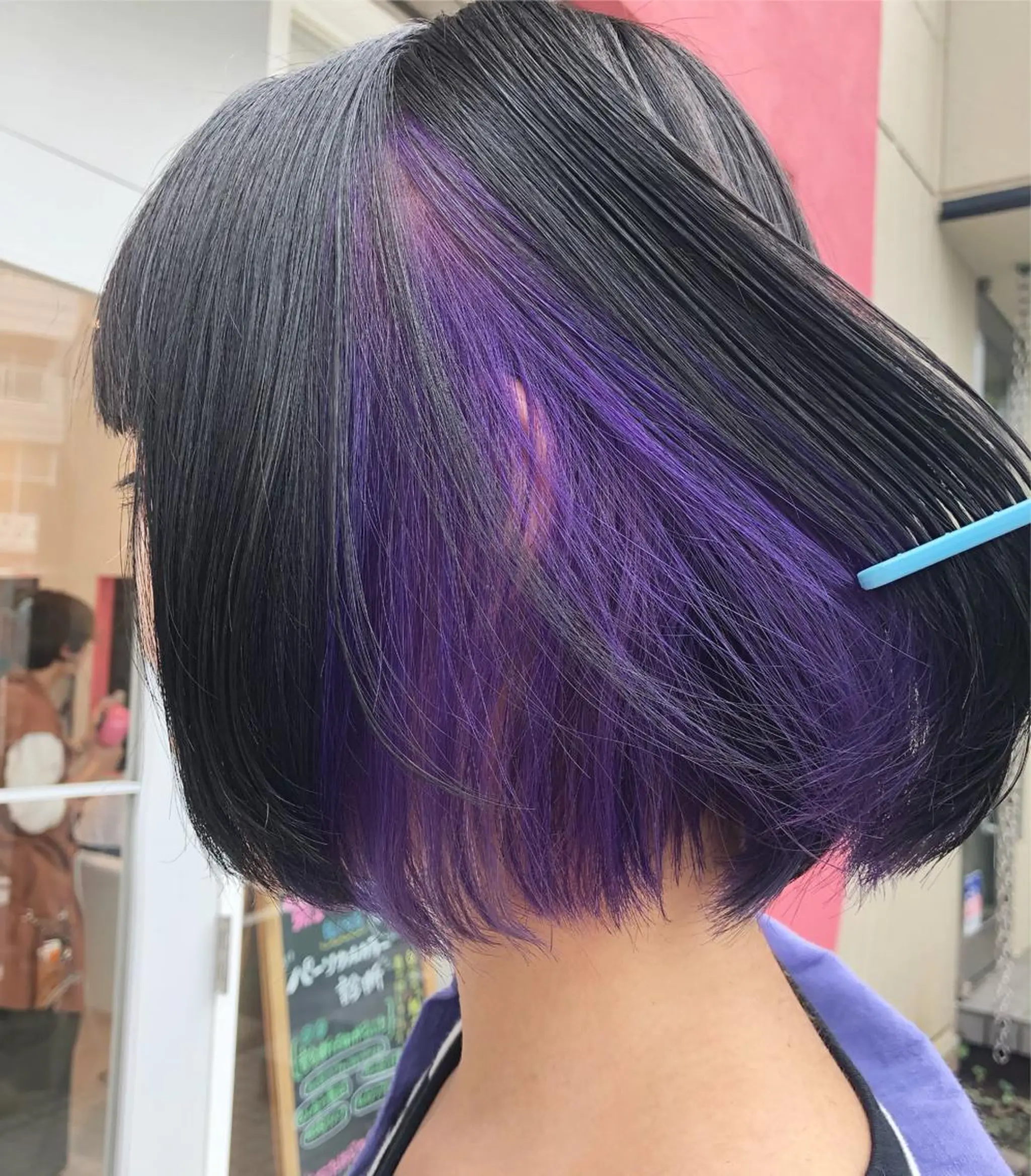 ミディアム ボブ ヘアカラー sano sayakaのヘアスタイル