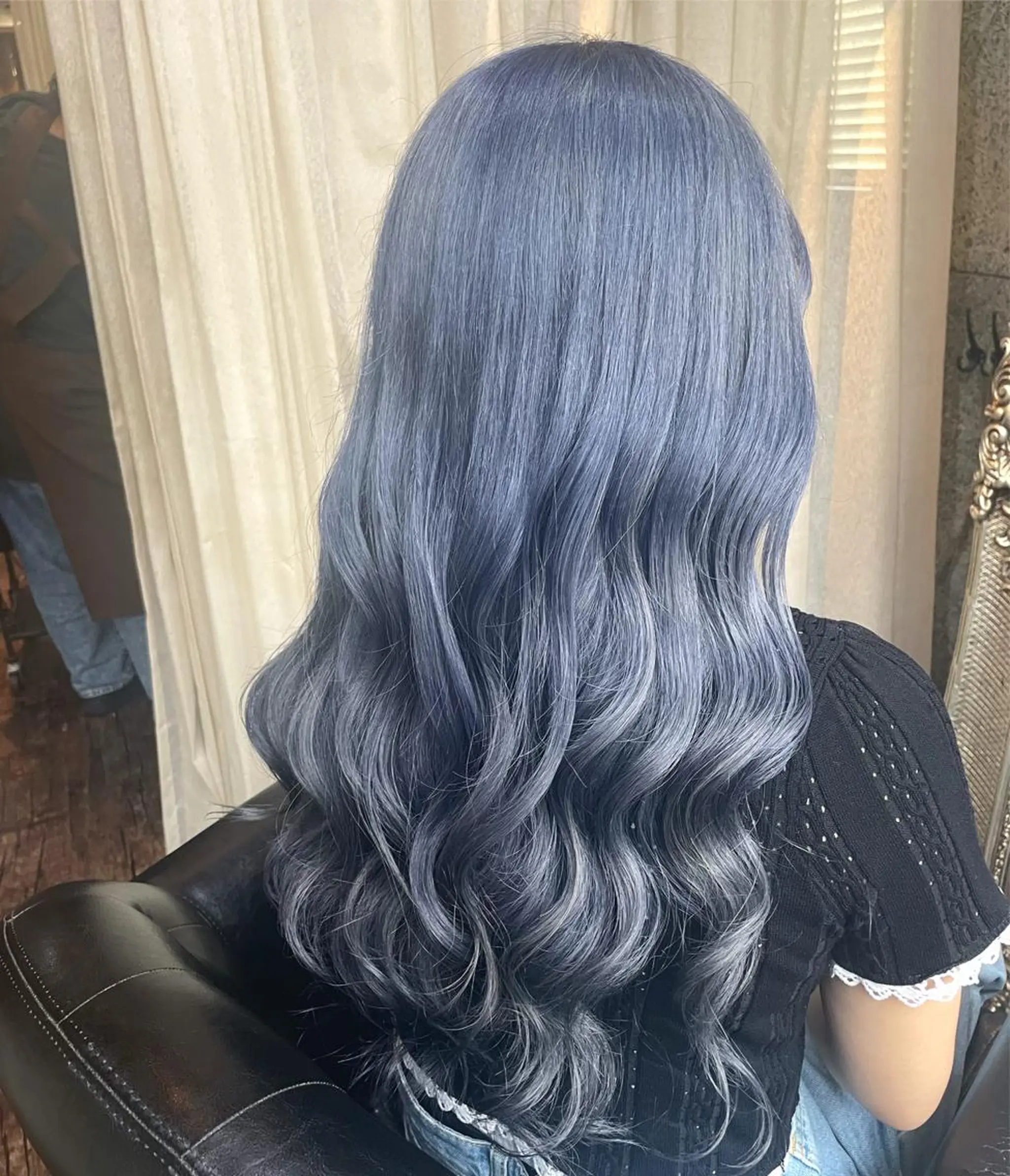 ロング カラー ブルーカラー ヘアカラー トリートメント Hair Labo ASH所属・Hair Labo ASH  あみん♡のヘアスタイル