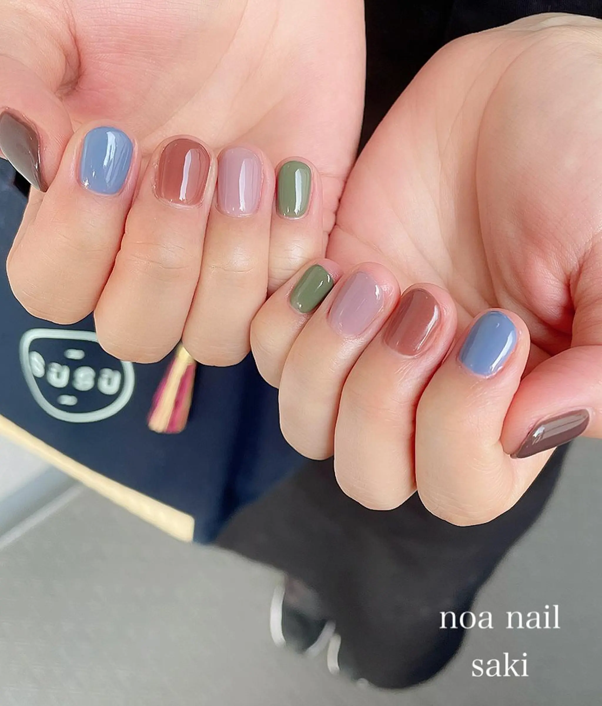 ネイル アートネイル オーロラネイル ジェルネイル 氷ネイル・うるうるネイル ミラーネイル nailsalon noa所属・nailist sakiのネイルデザイン