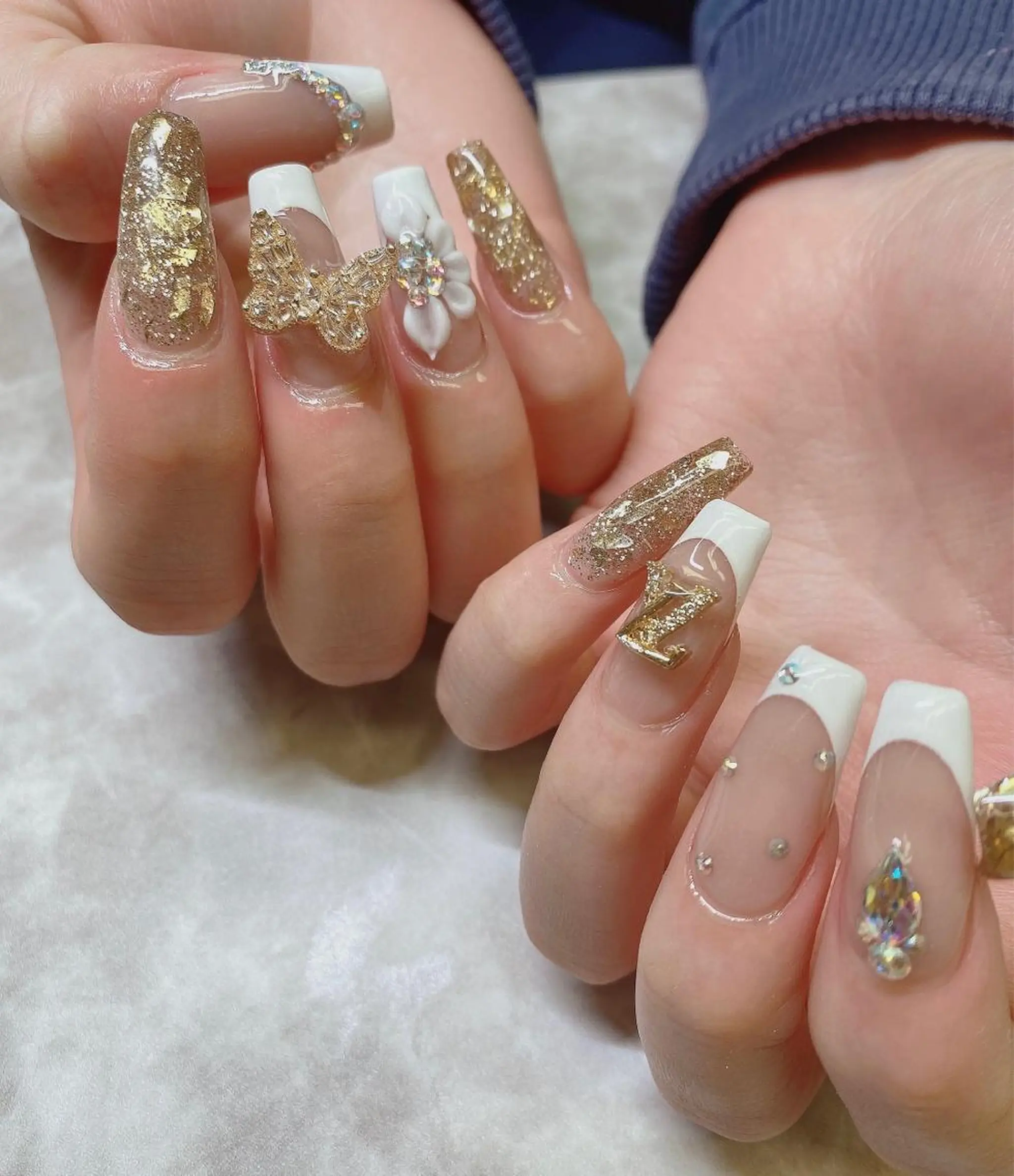 セミロング ハンドネイル JNA認定講師🌸 RIEのネイルデザイン