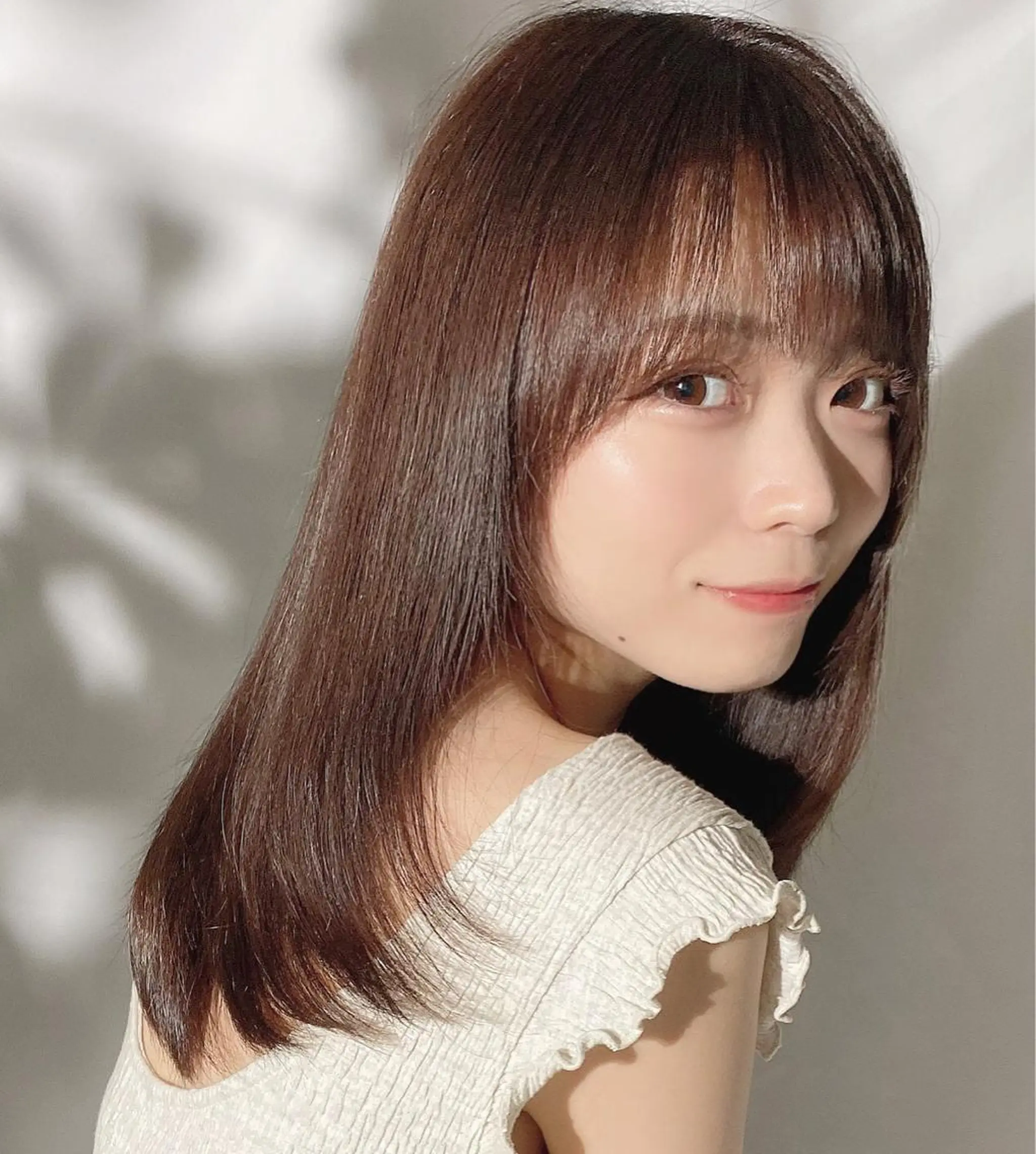 セミロング カット ヘアカラー トリートメント 🧡くびれヘア/前髪 顔周り🧡久原結衣のヘアスタイル