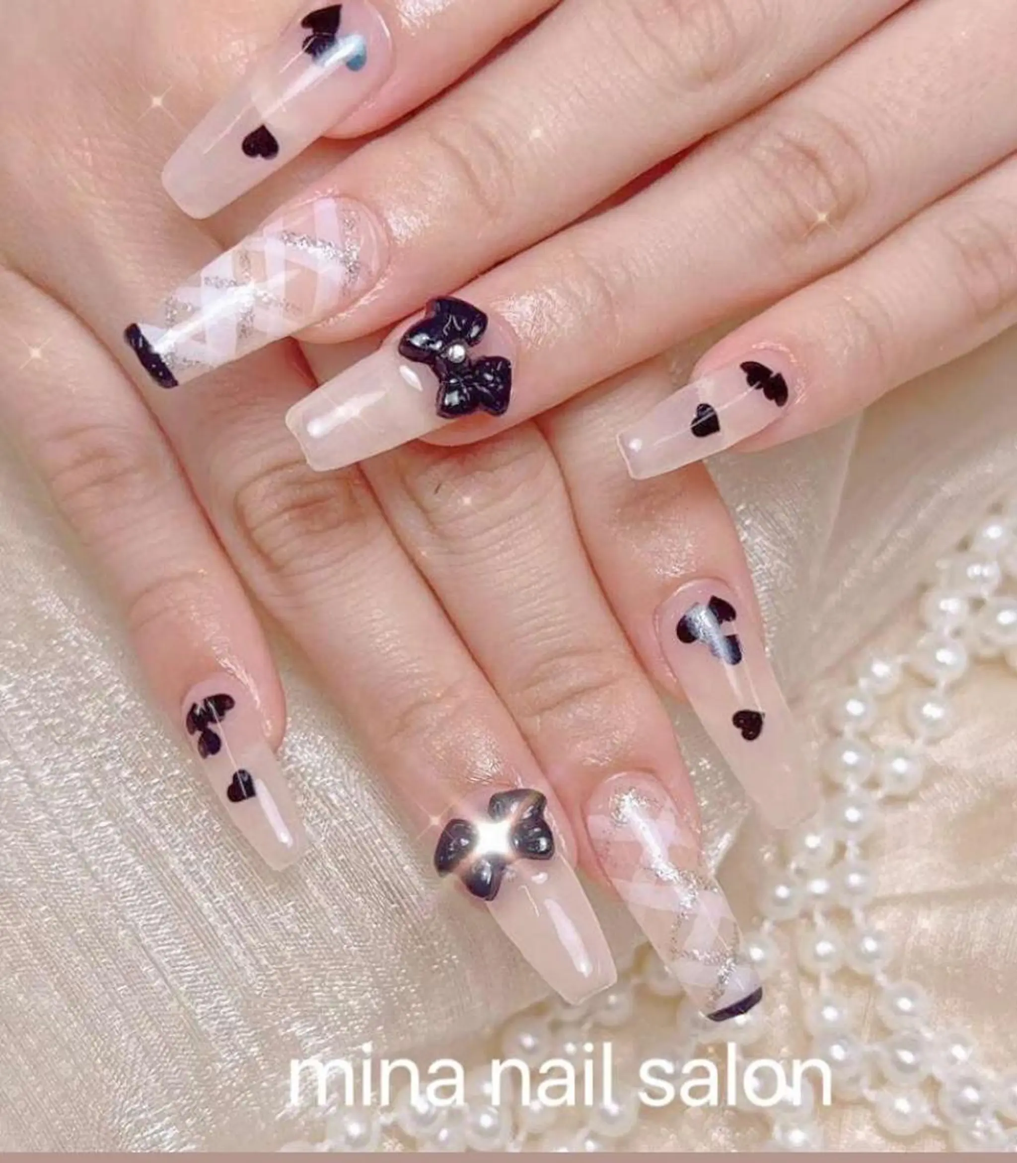 ネイル Mina🧸 韓国風ネイル🎀のネイルデザイン