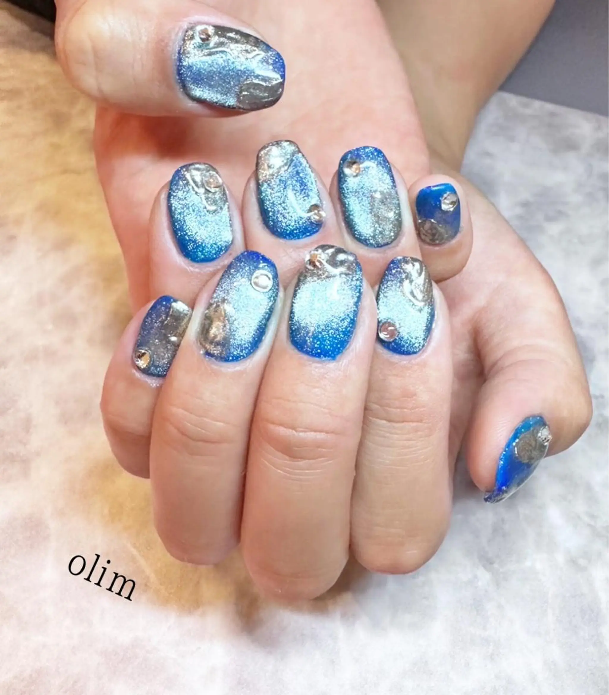 ネイル マグネットネイル ハンドネイル olim nailspaceのネイルデザイン