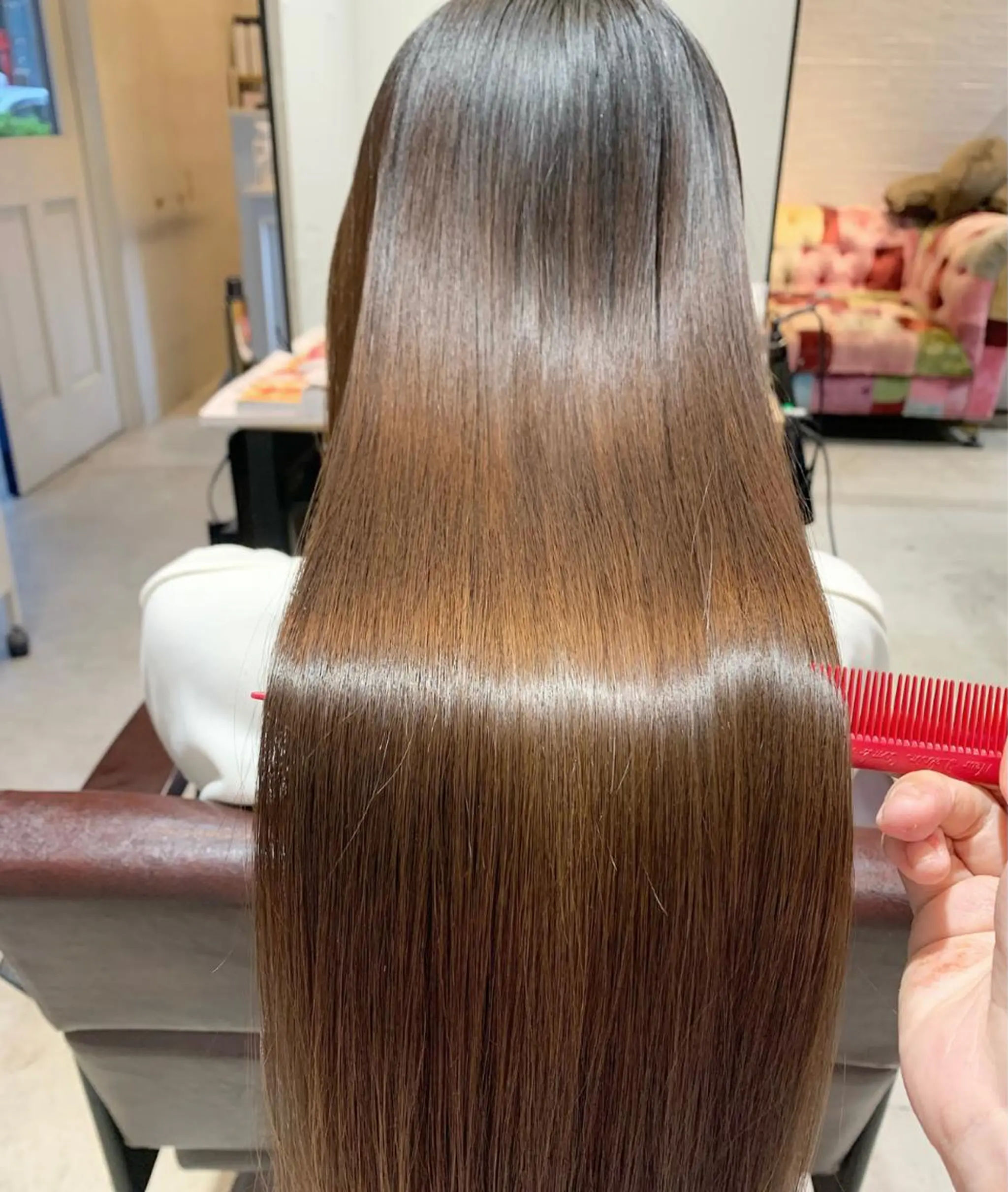 ロング カラー ヘアアレンジ カット ヘアカラー 縮毛矯正 🎀髪質改善/透明感 カラー🎀reikaのヘアスタイル