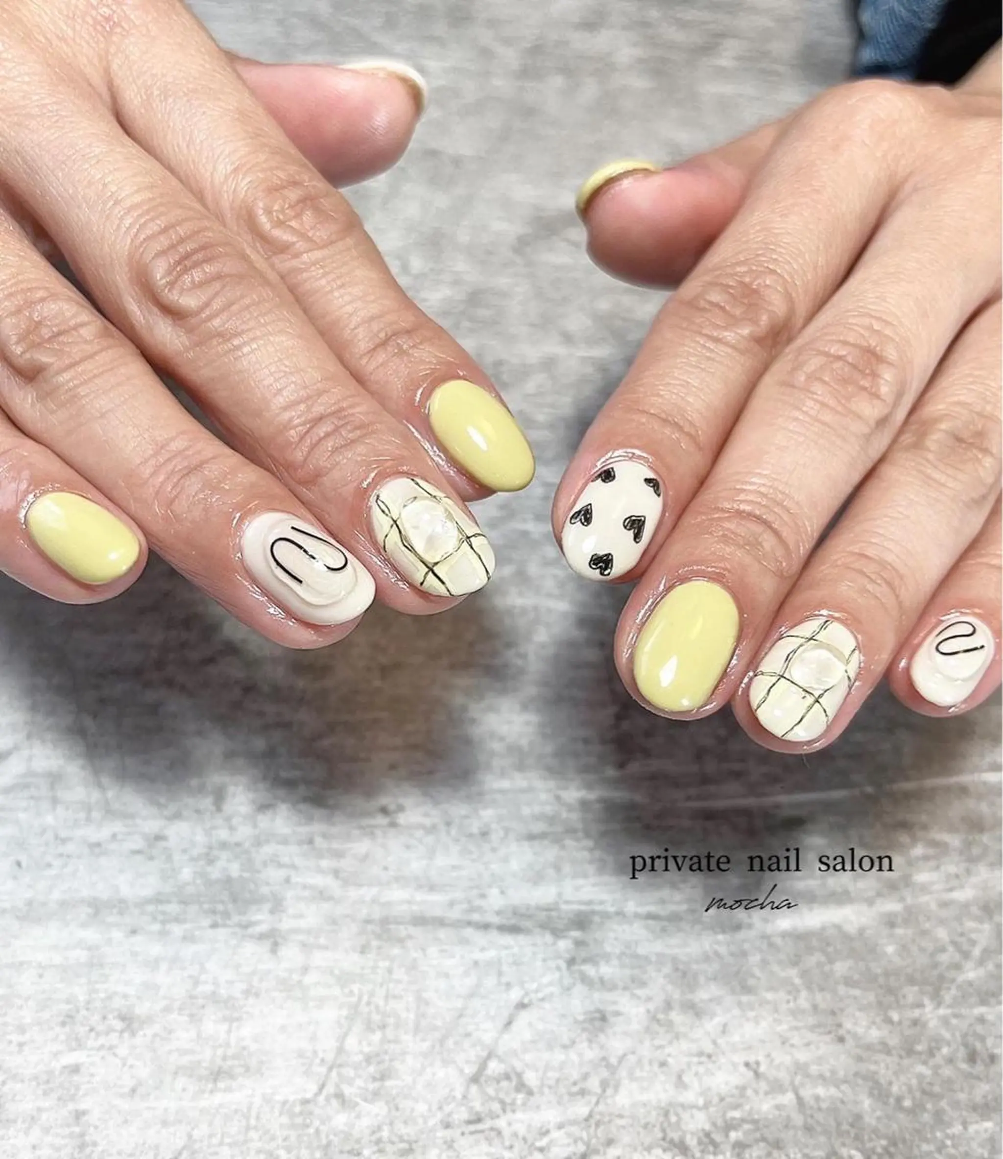 ネイル アートネイル カジュアル チークネイル フレンチネイル ジェルネイル ハンドネイル mocha nailのネイルデザイン