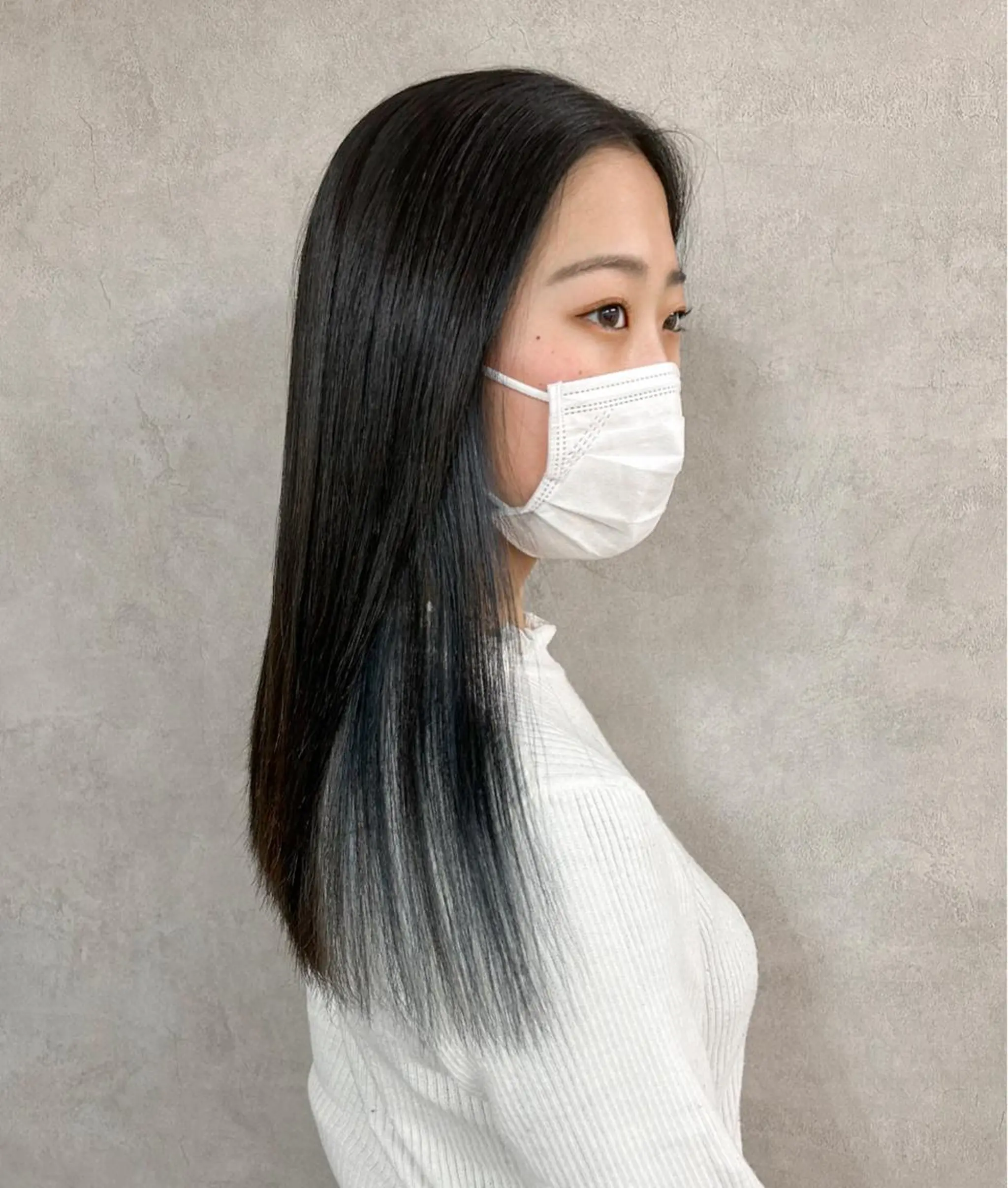 ロング カラー インナーカラー ネイビーカラー ロング 🌹古川暁 髪質改善縮毛矯正🌹のヘアスタイル