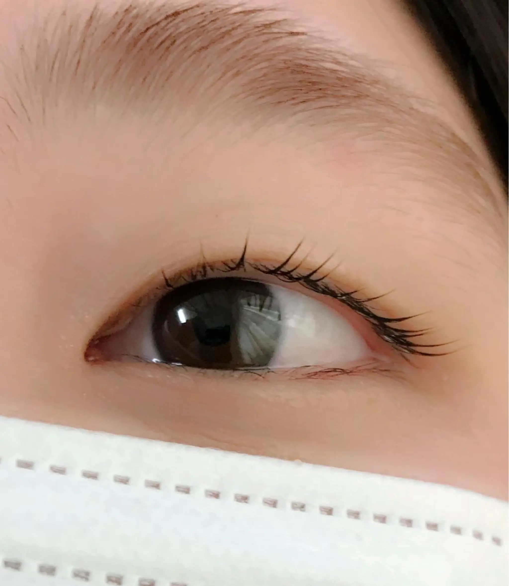 マツエク・マツパ ナチュラル 一重×まつ毛パーマ マツパ 金井 麻世のマツエク・マツパデザイン