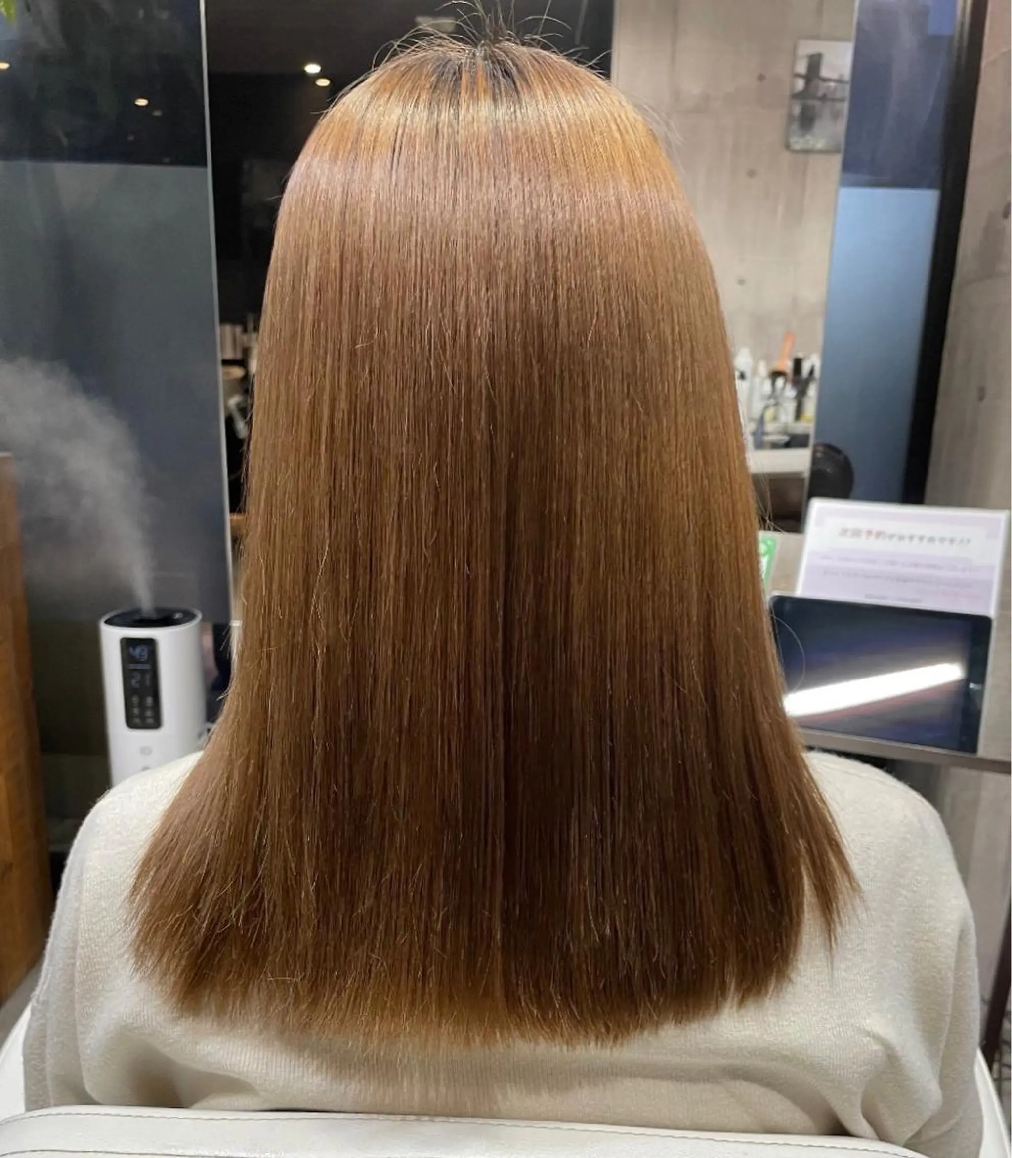 ロング 縮毛矯正 和田 真由子のヘアスタイル